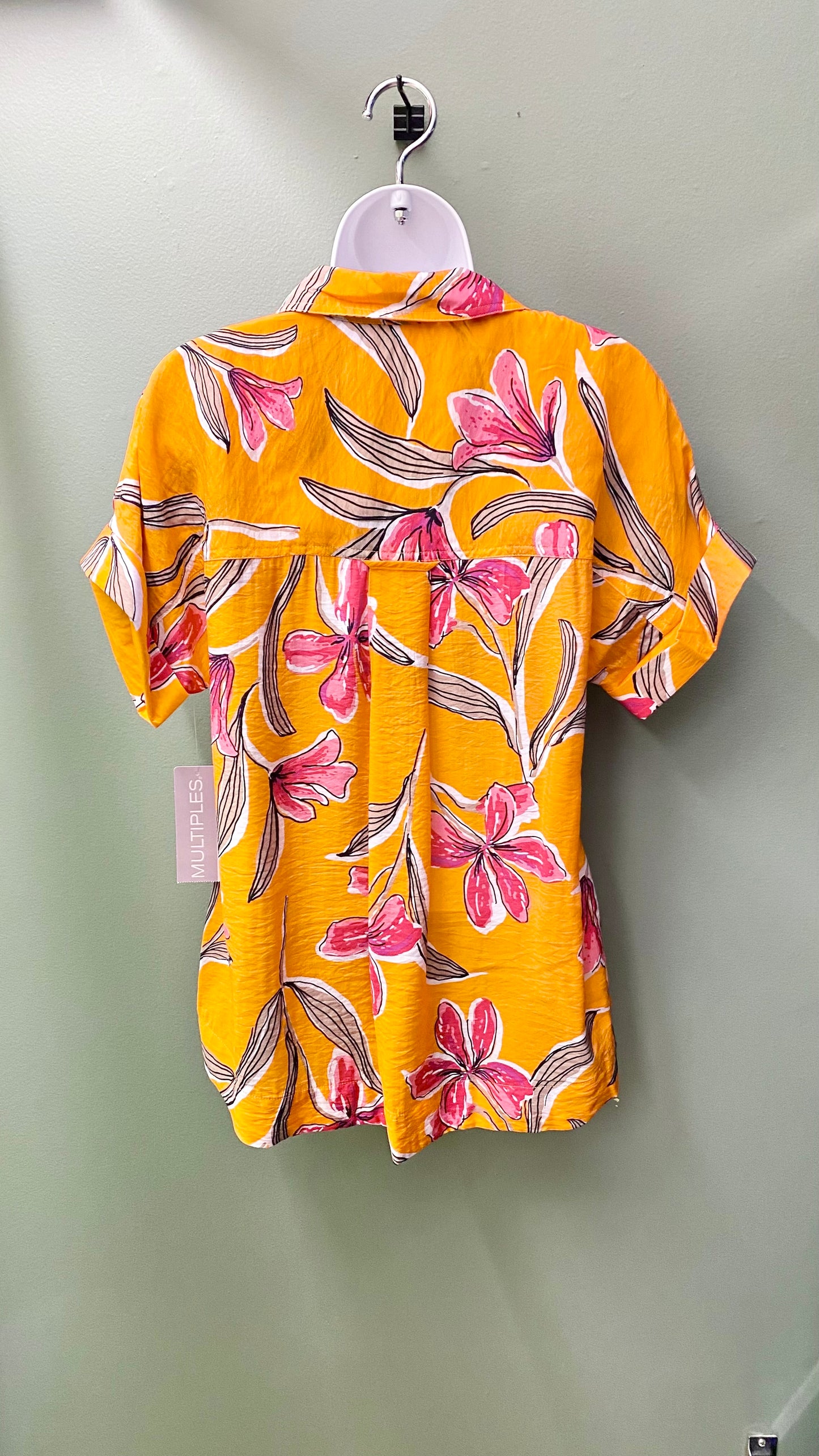 Clearance - Multiples Bright Floral Dolman Sleeve