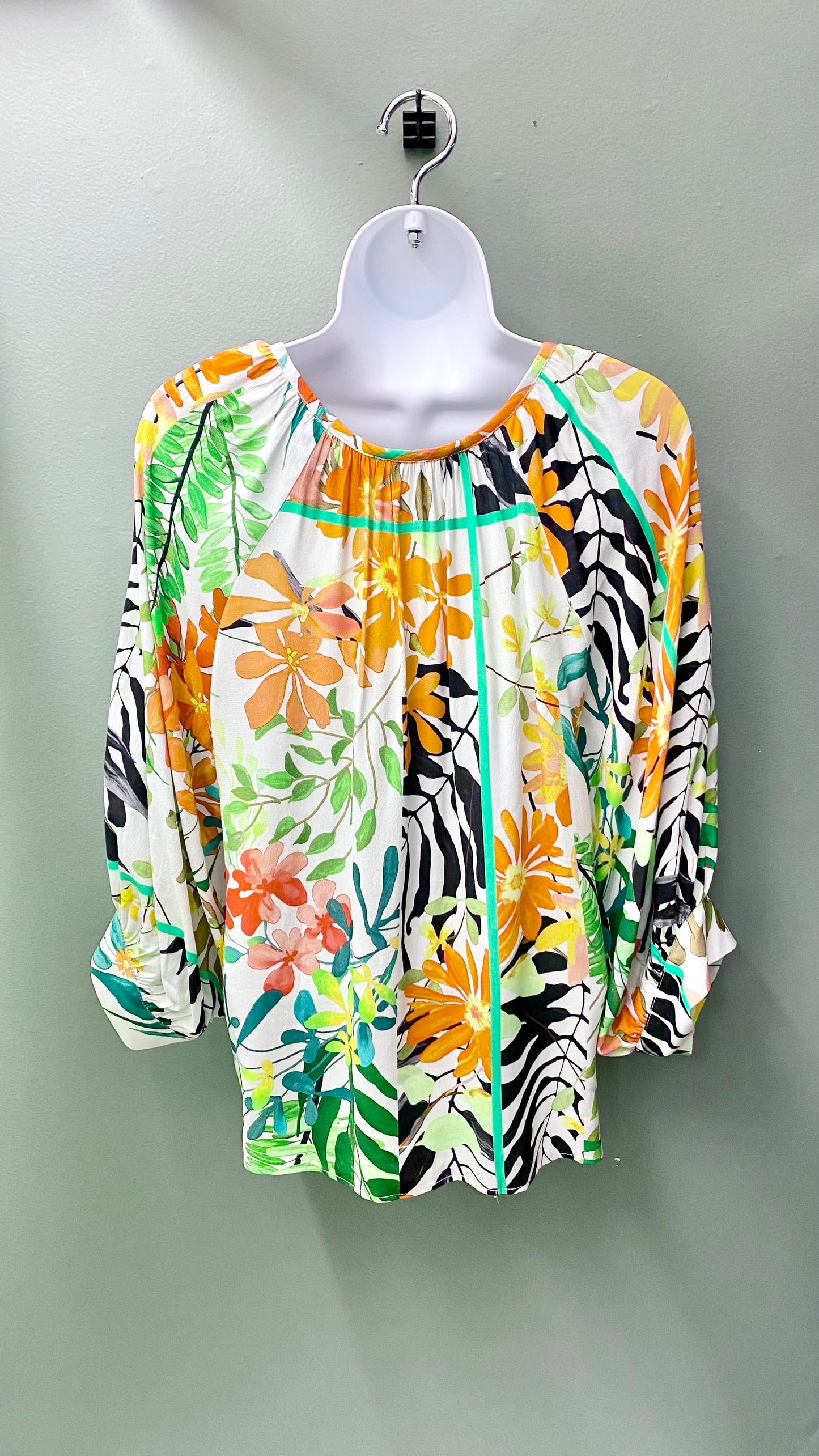 Karen Kane Floral Blouson Sleeve Top