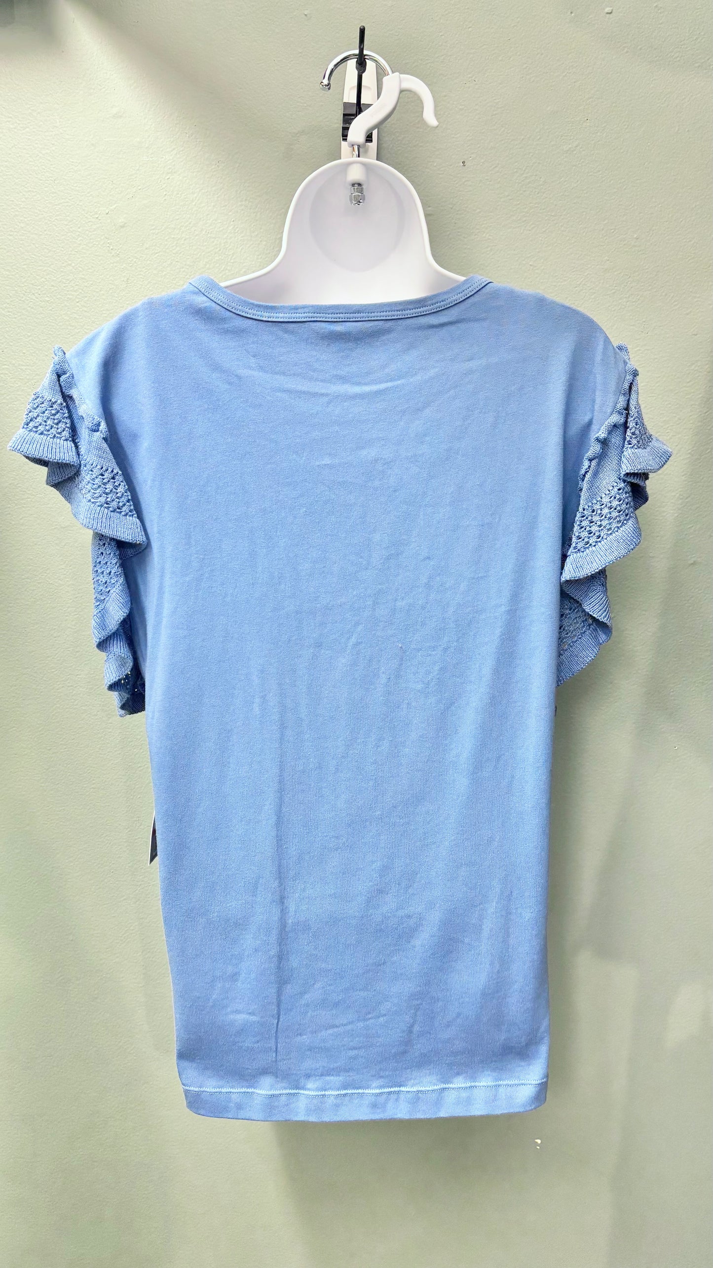 Multiples Flutter Sleeve Top