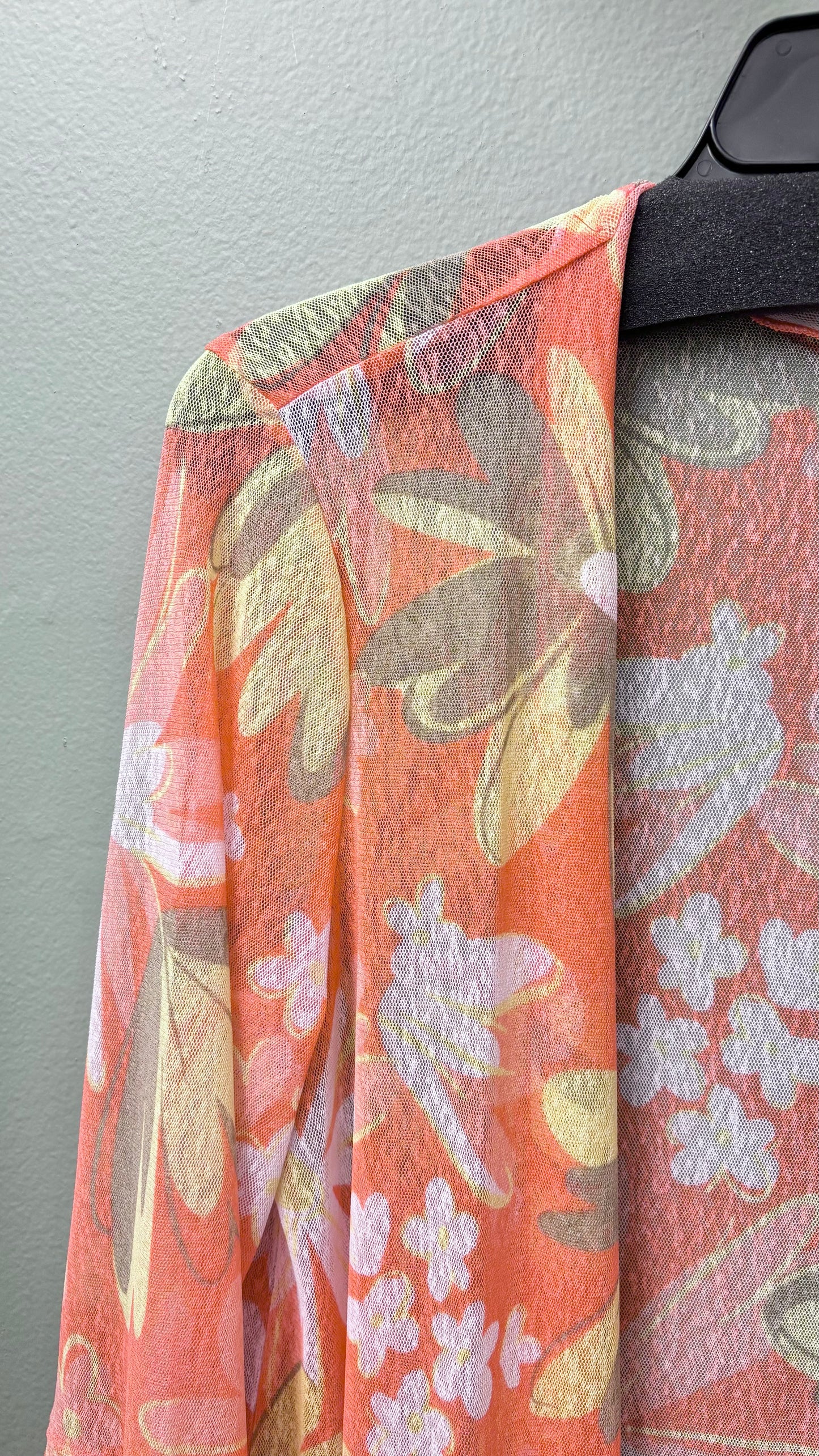 Multiples Tie-Front Shawl Top
