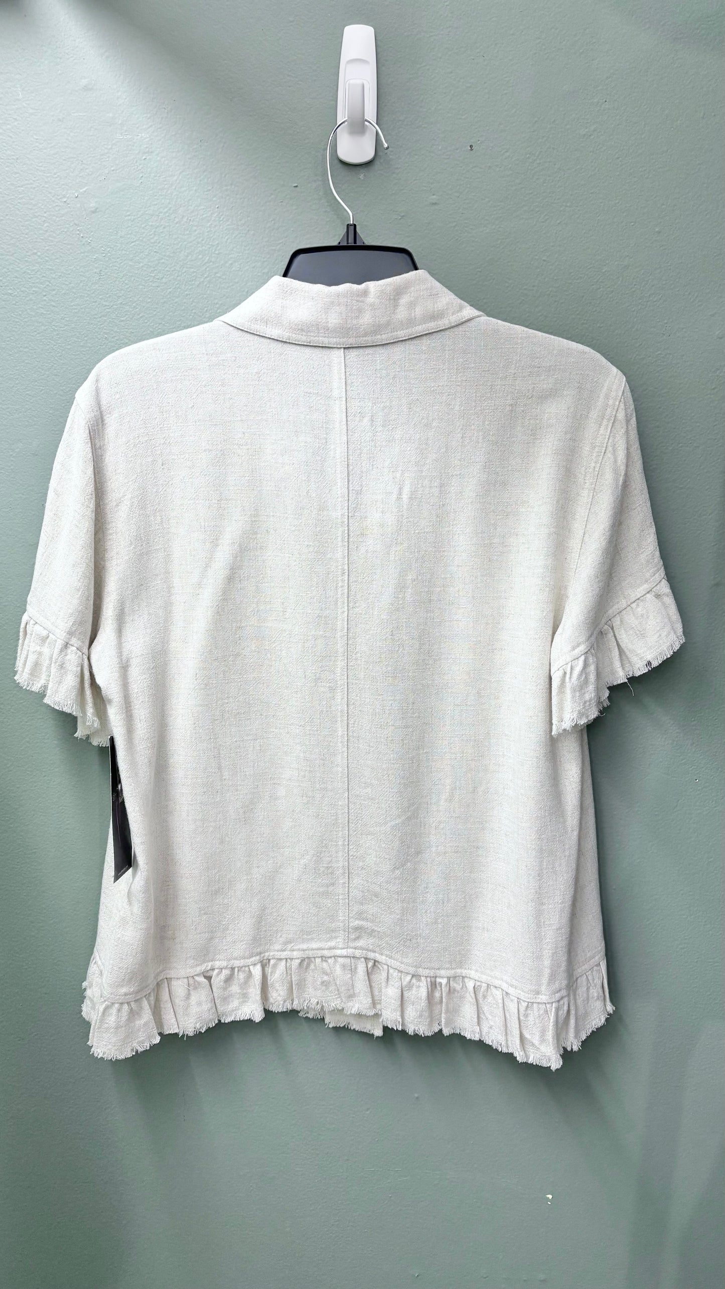 Multiples Ruffle Hem Jacket Top