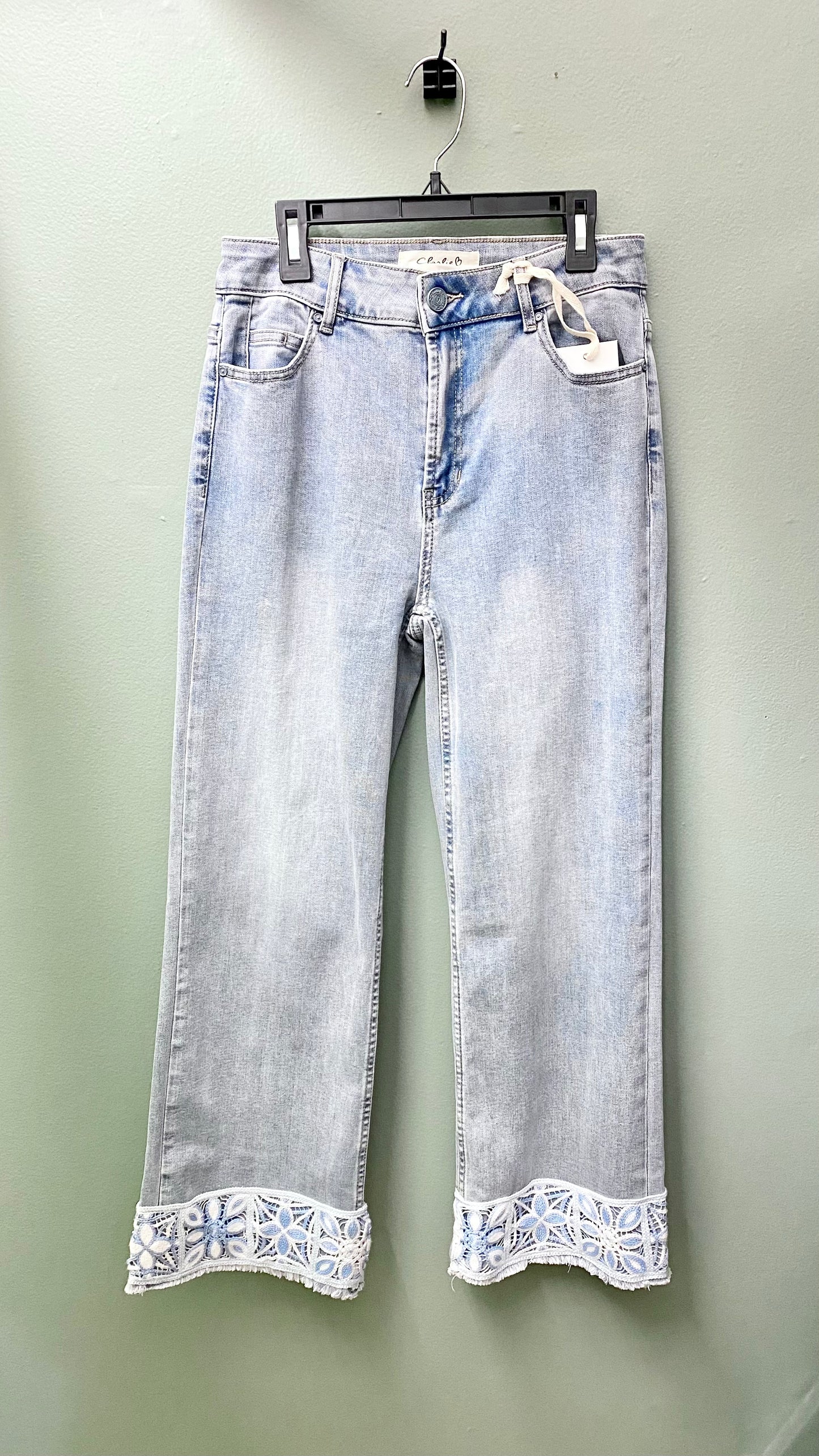 Charlie B Detailed Hem Jeans