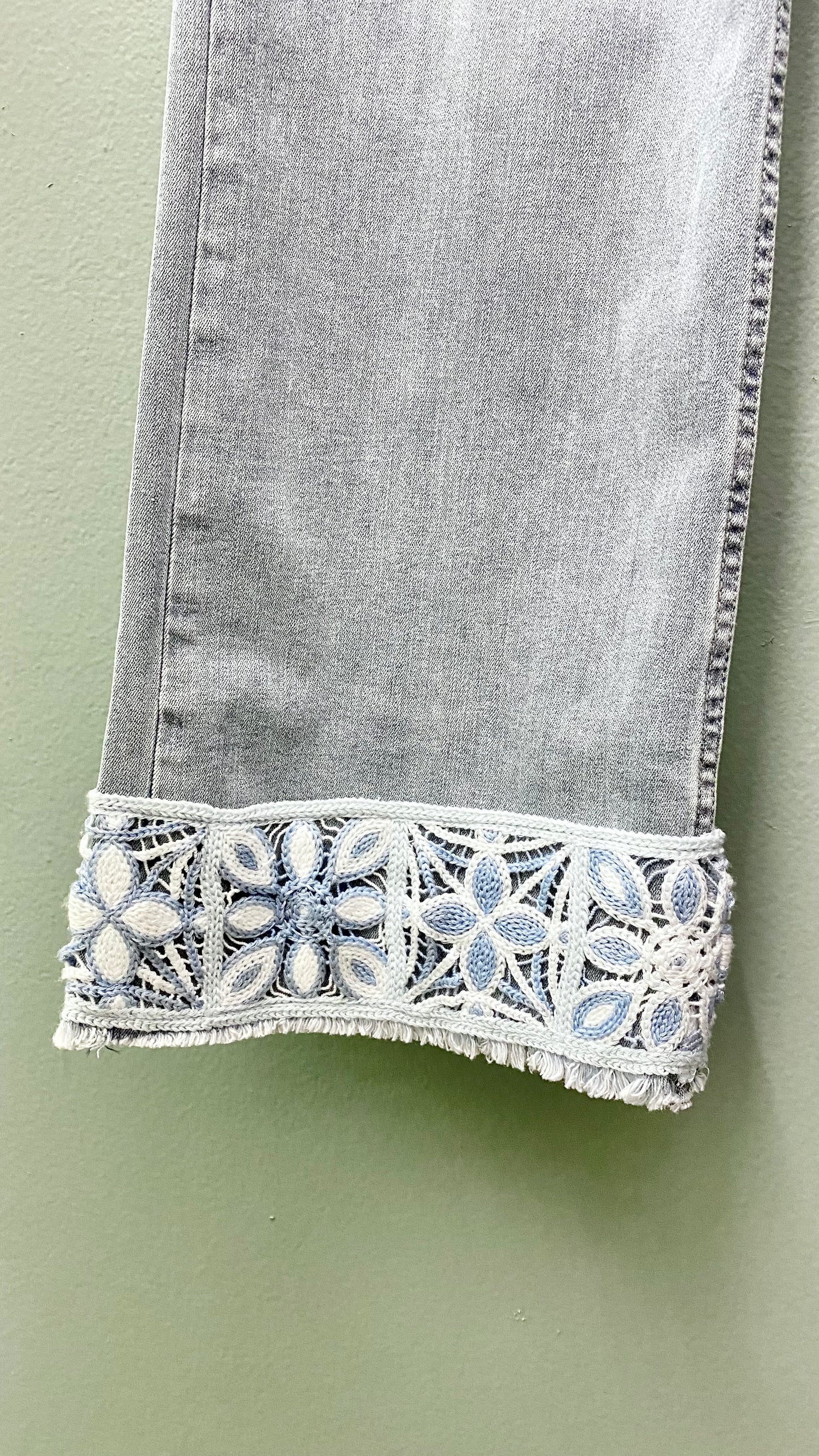 Charlie B Detailed Hem Jeans