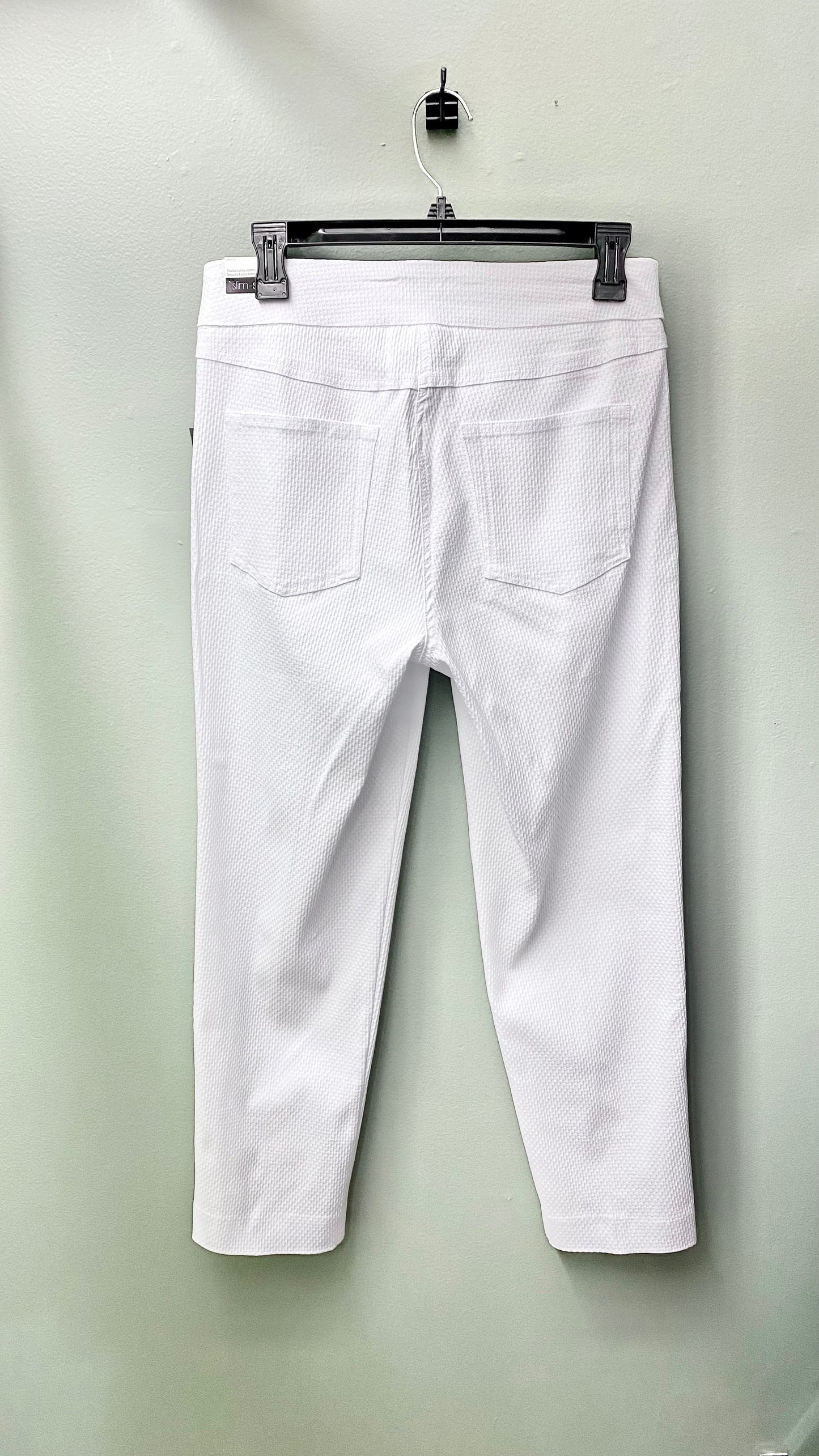 Multiples Slim-Sation White Crop Pants