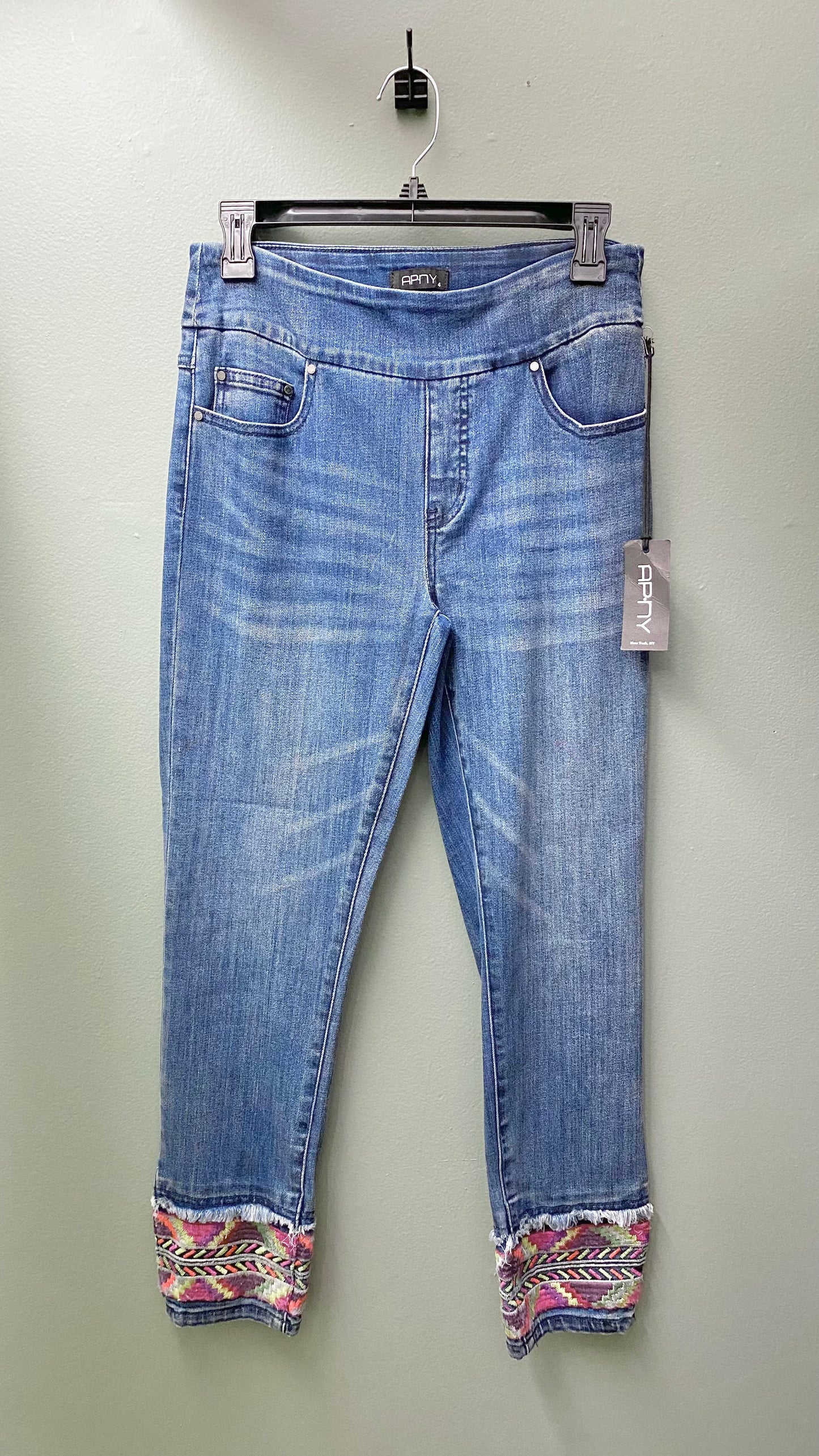 APNY Skinny Embroidered Jean