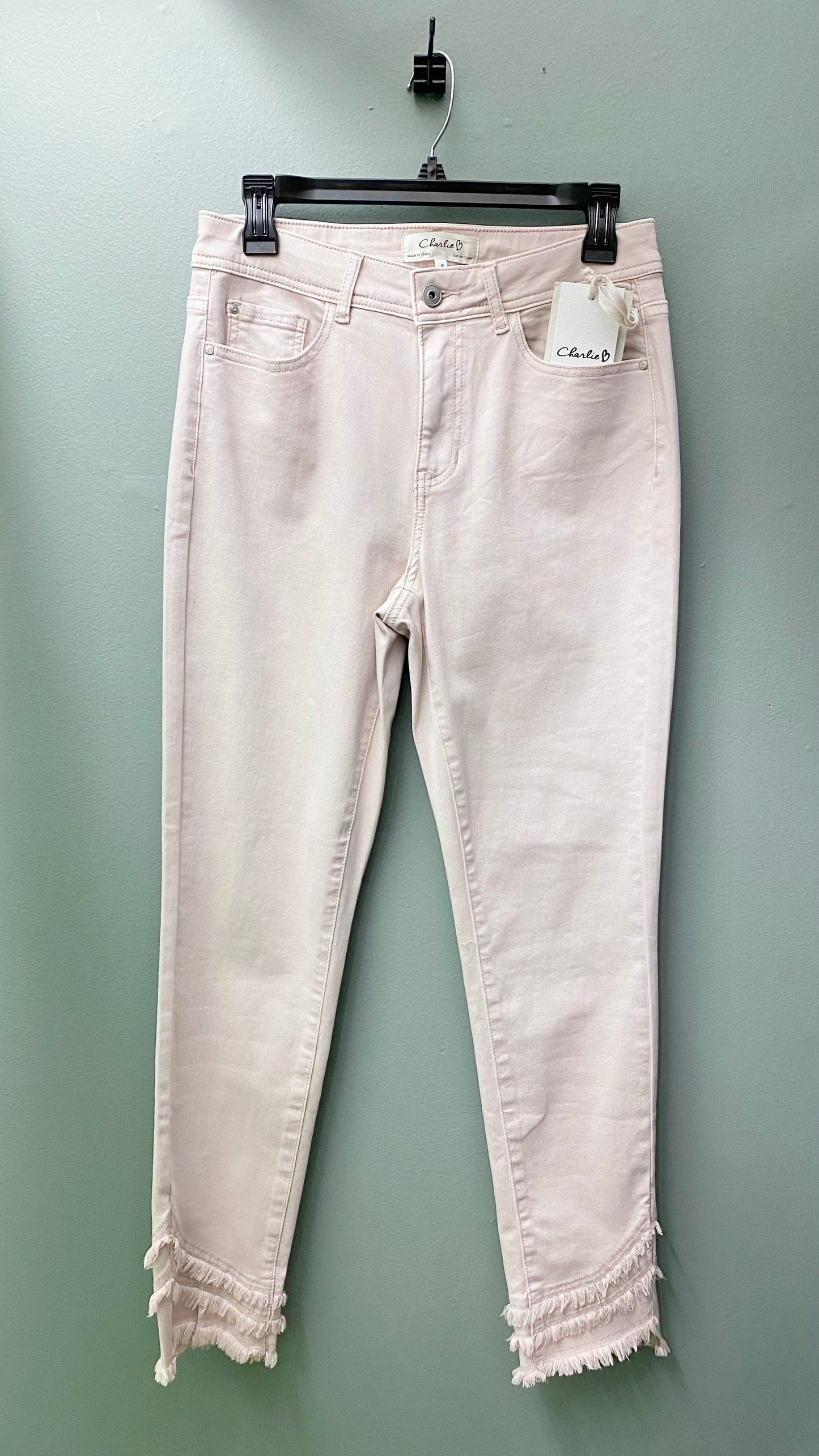 Charlie B Frayed Hem Jean