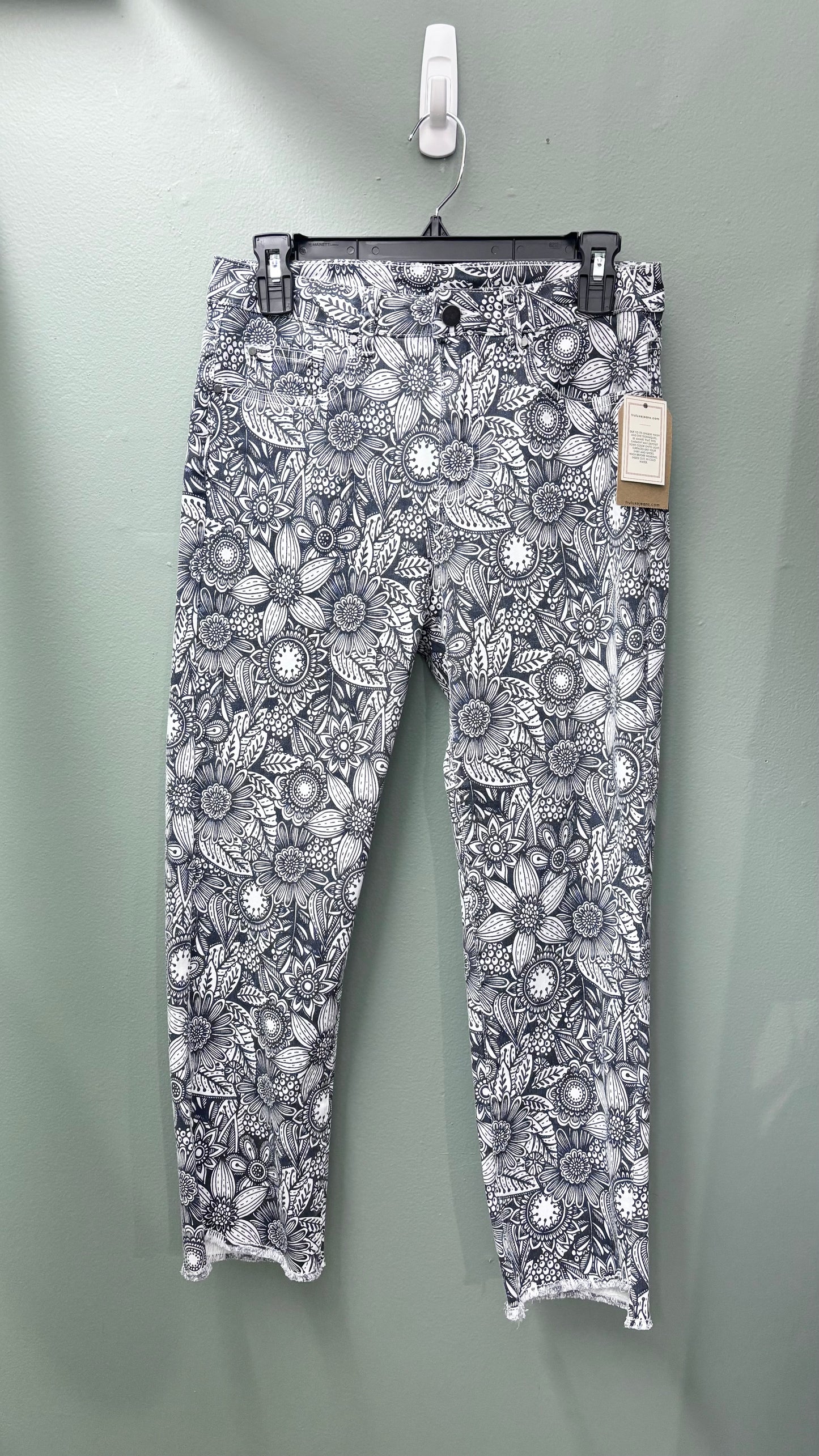 Tru Luxe Slim Leg Floral Print Jean
