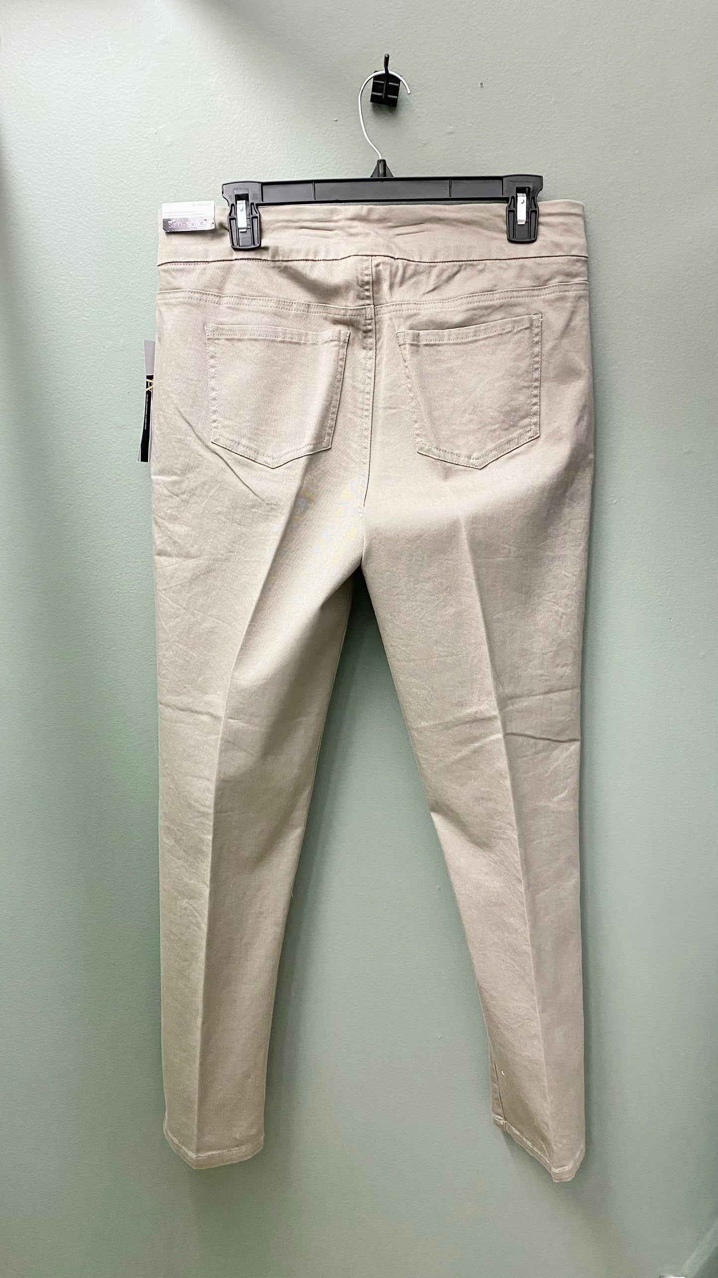 Multiples Slim-Sation Pull On Ankle Jean (Tan, Green, Salmon)