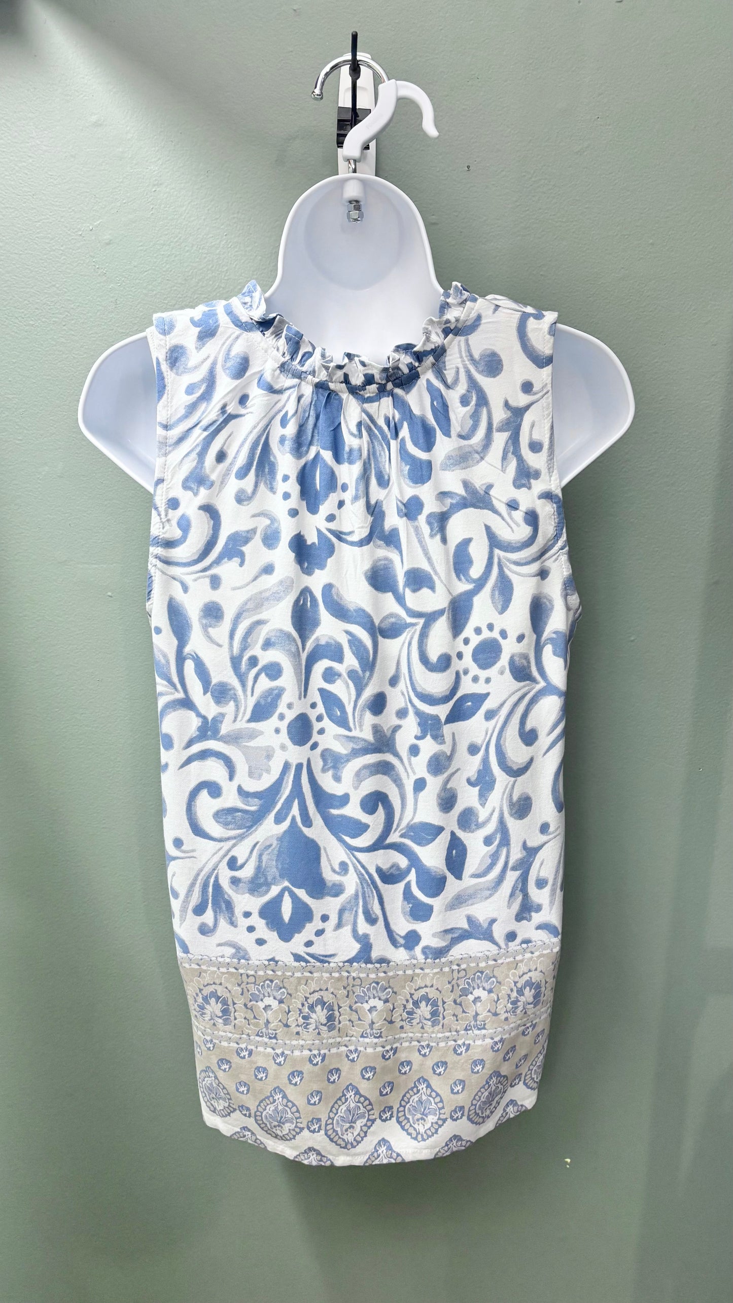 Charlie B Ruffle Collar Top