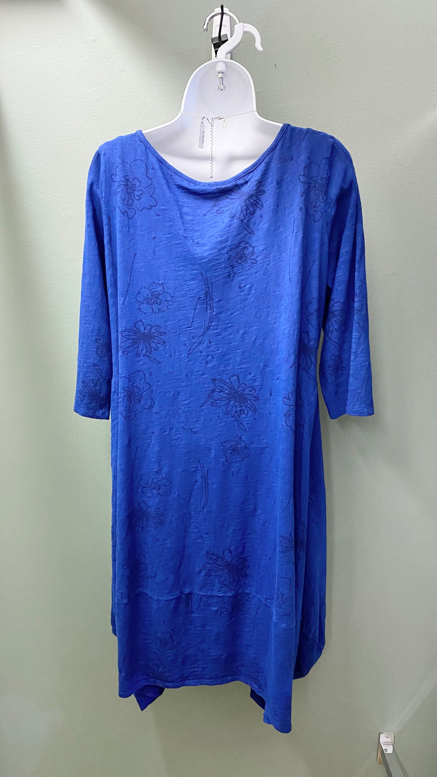 Cotton Lani Blue Tunic Dress