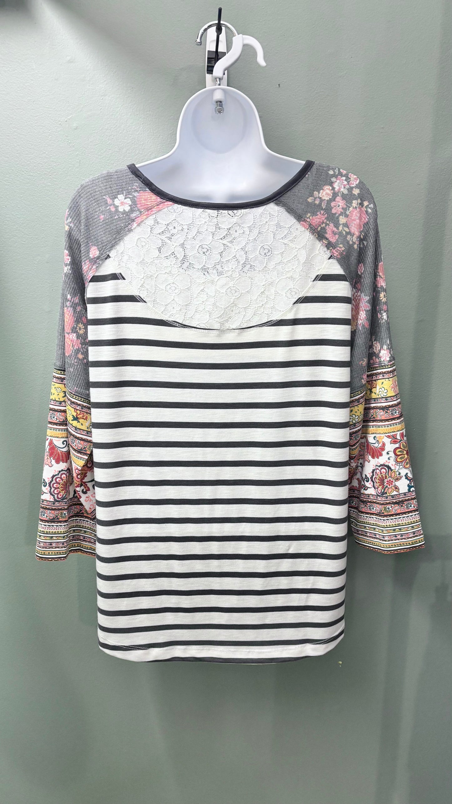 Multiples Lace Panel Top