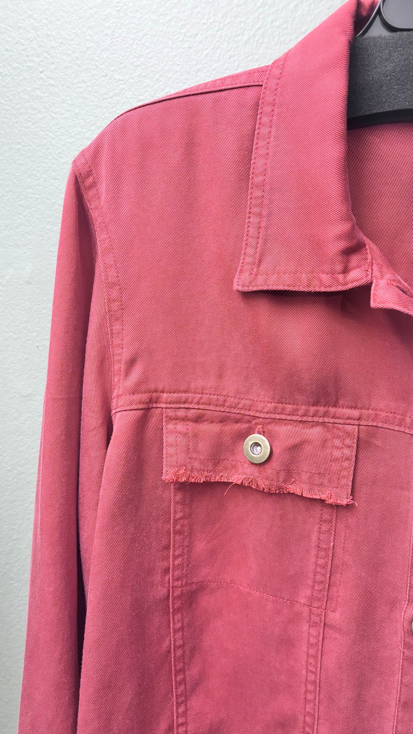 Multiples Fringe Trim Jacket