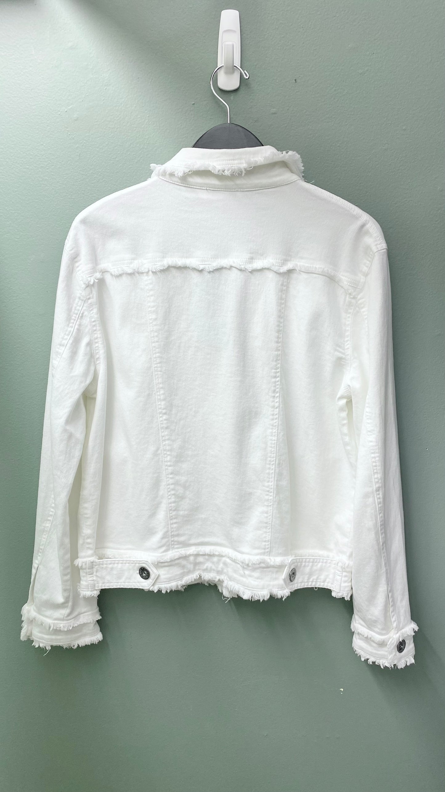 WAY White Cotton Twill Jacket