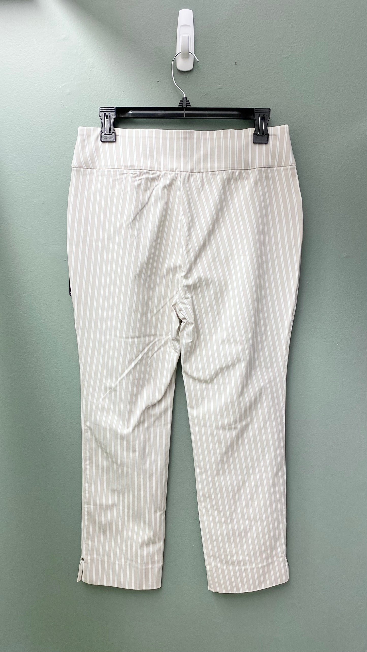 Charlie B Striped Capri Pants with Pockets