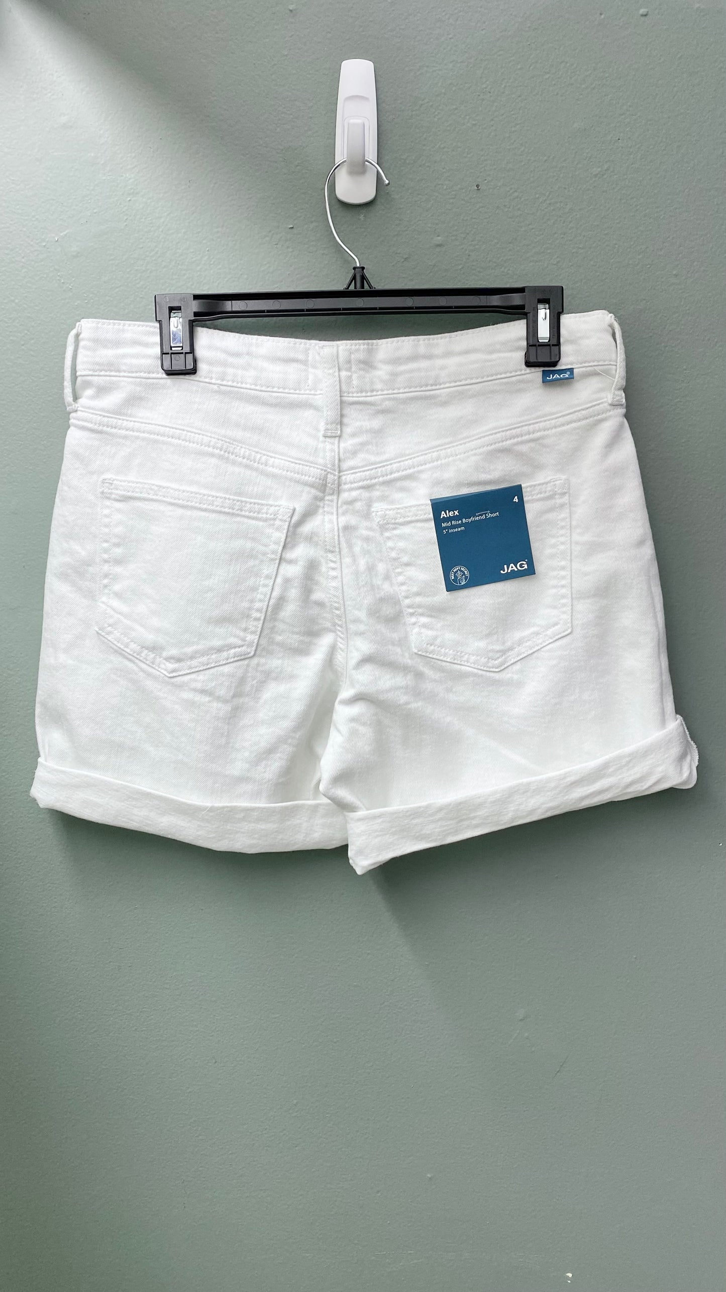 JAG White Alex Boyfriend Short (Pants)