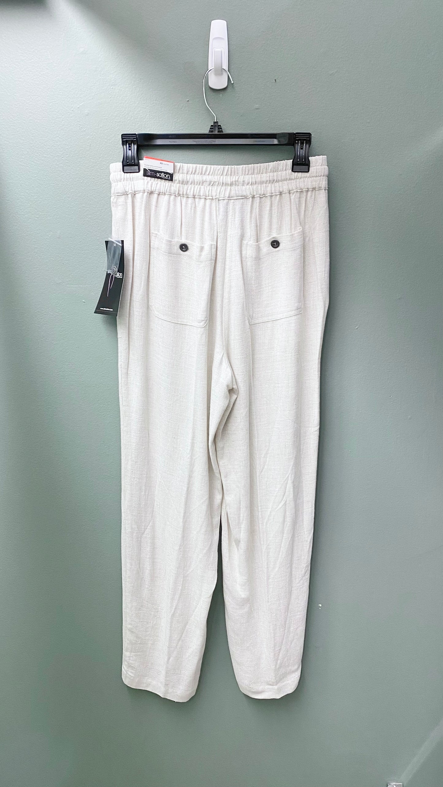 Multiples Elastic Waist Crop Pant