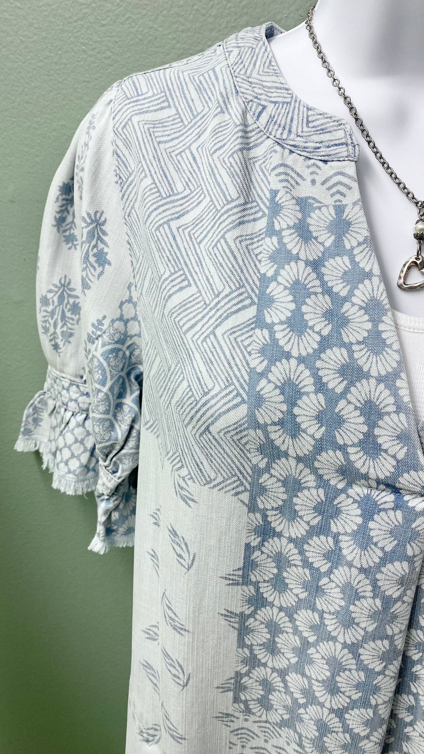 Multiples Patterned Flounce Dress