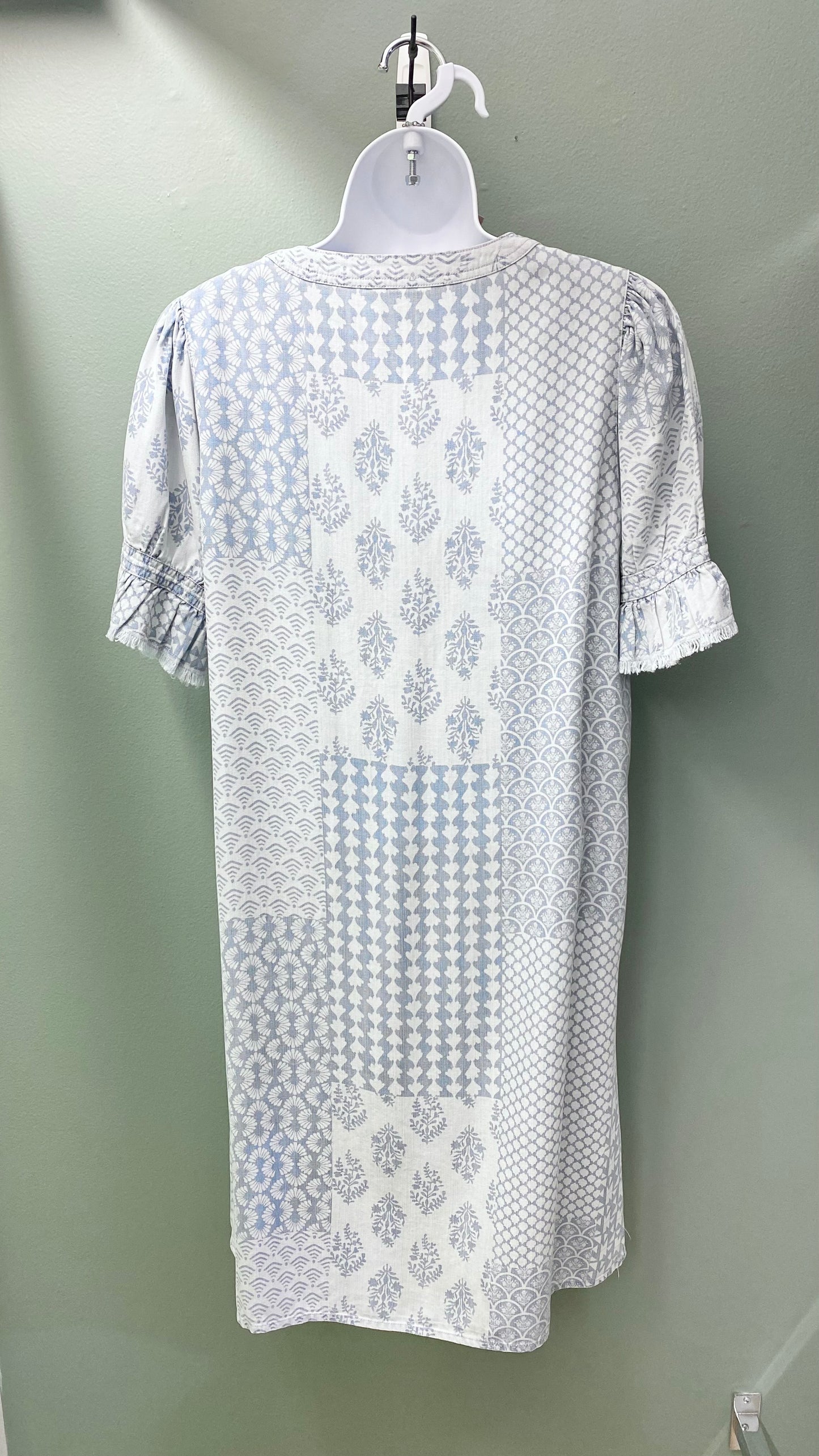Multiples Patterned Flounce Dress