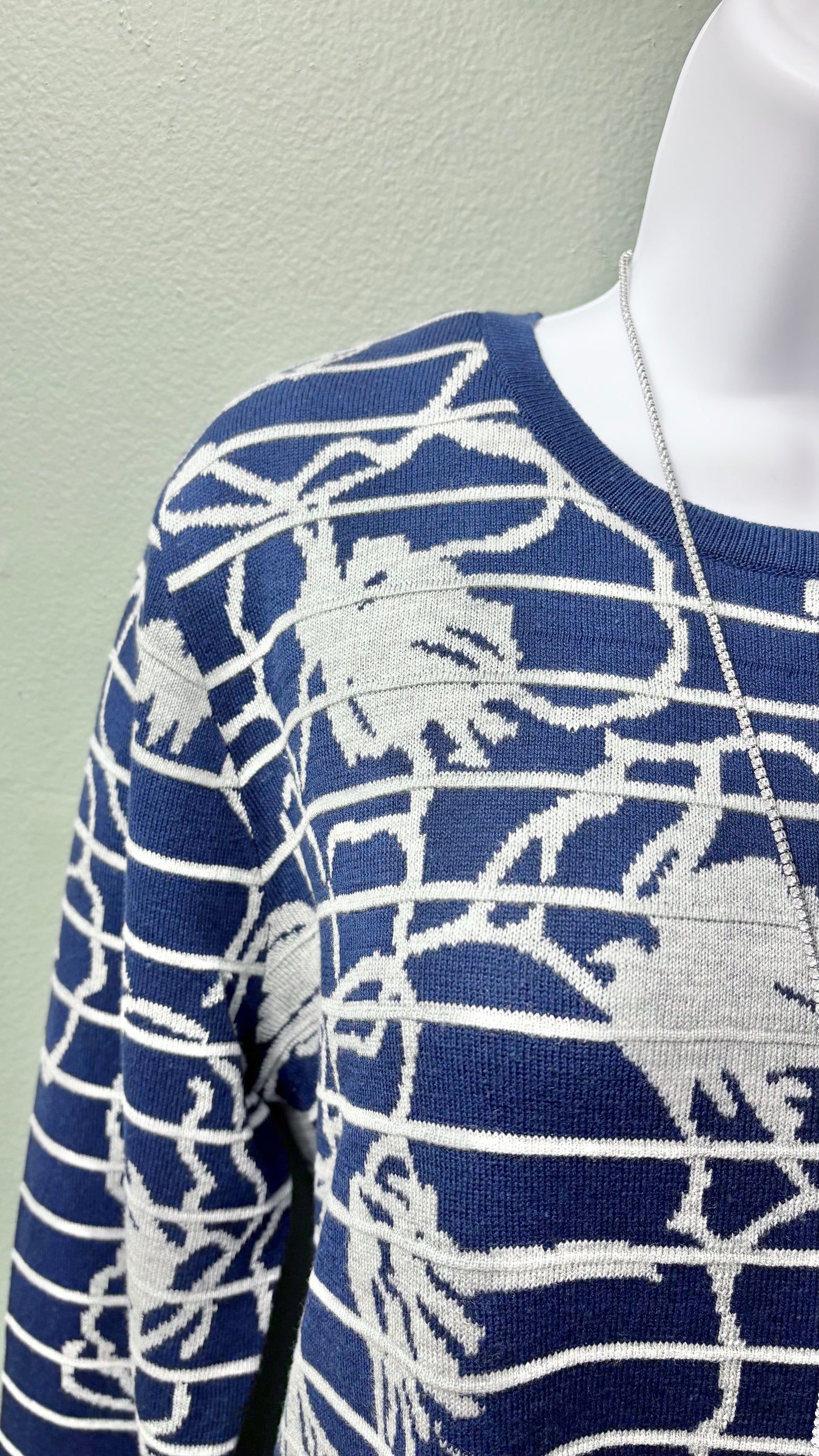 Sunday Royal Blue Pullover Sweater