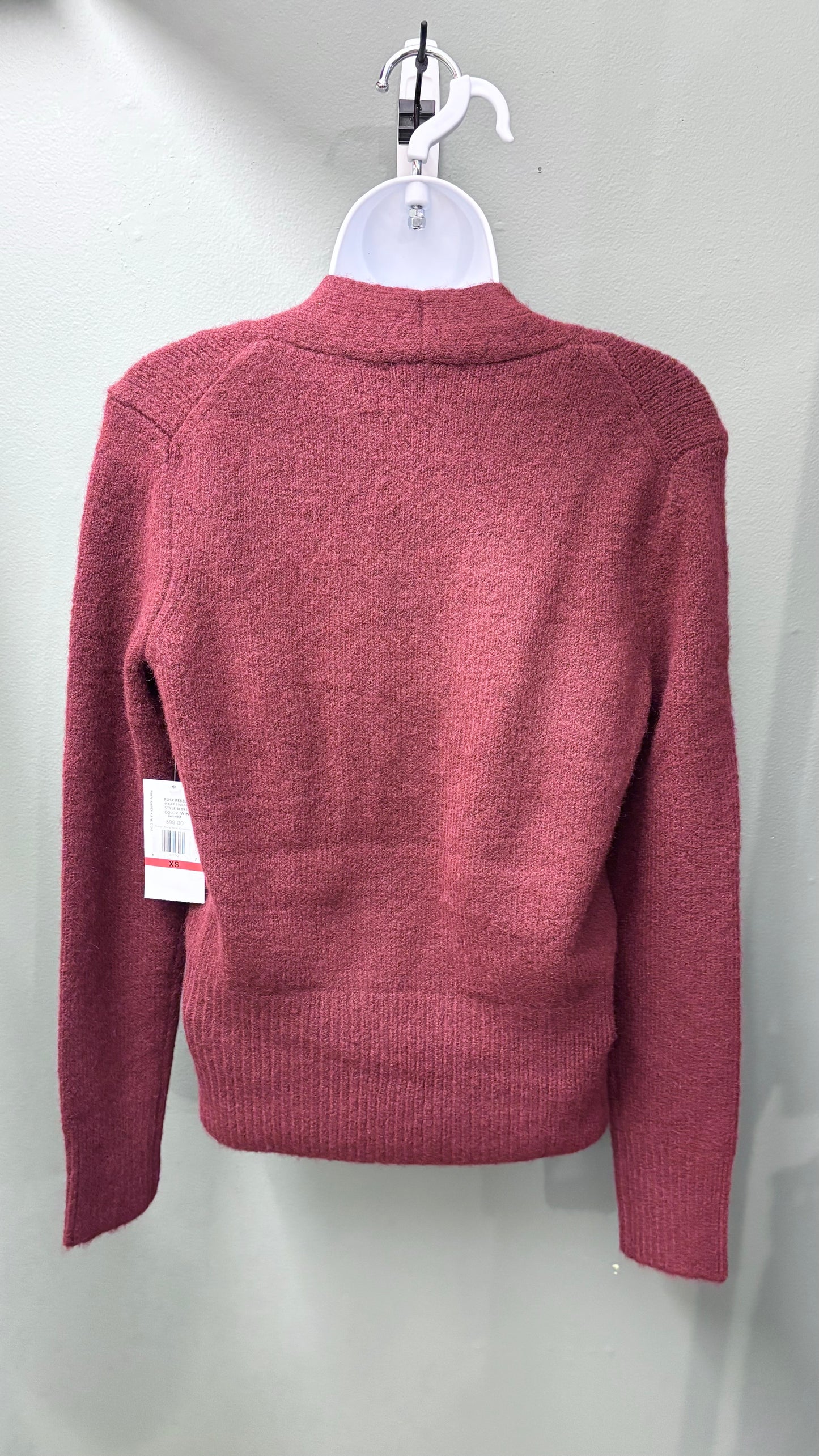 Karen Kane Wine Crossover Top