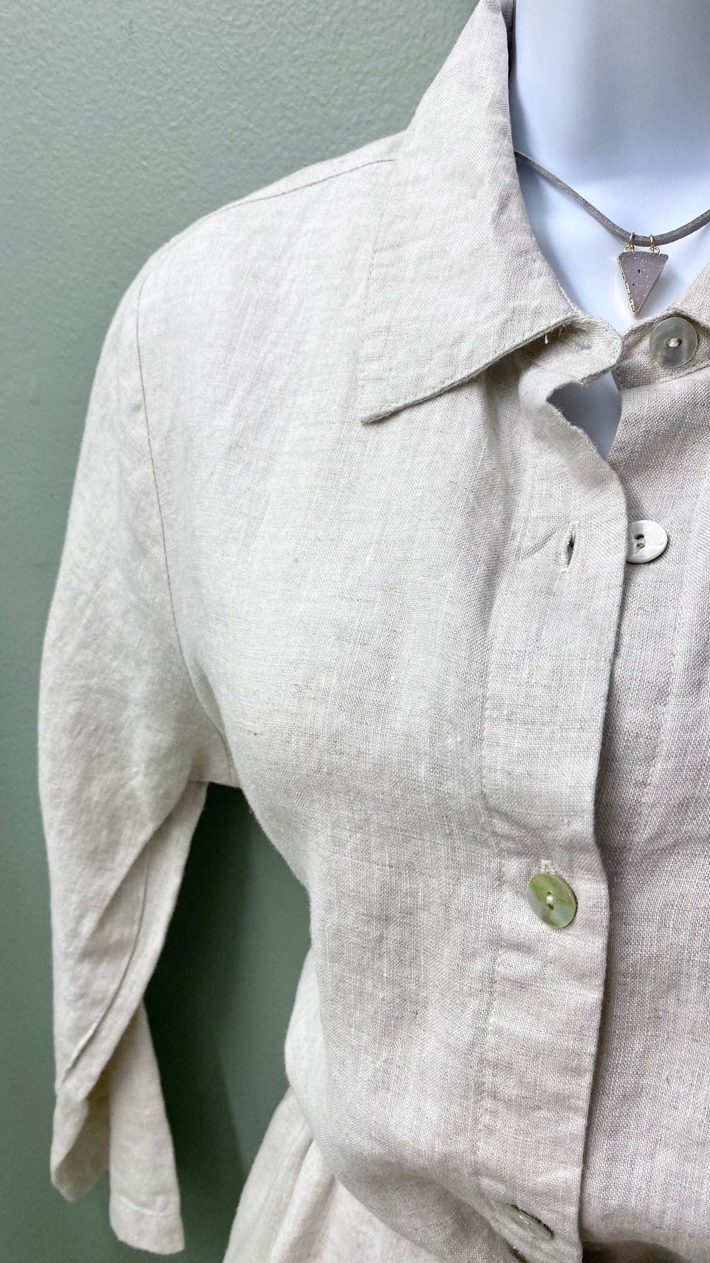 Sunday Linen Shirt Dress