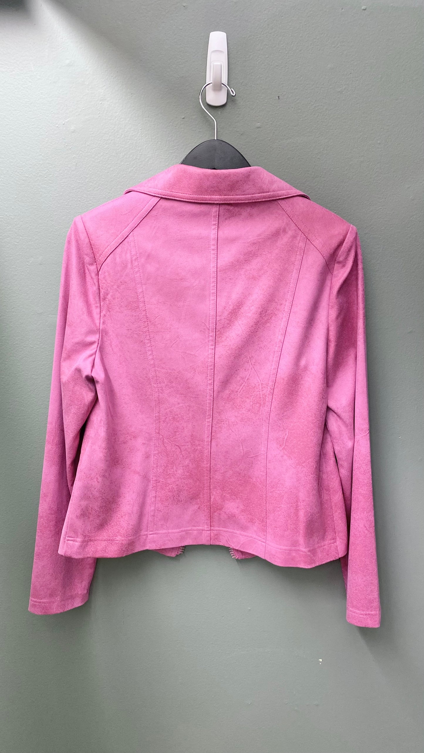 Charlie B Pink Faux Leather Jacket