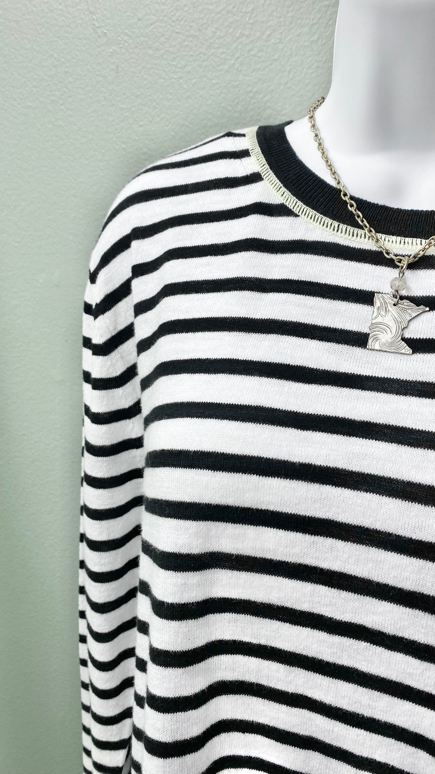 Clearance - Charlie B Crew Neck Anchor-Detailed