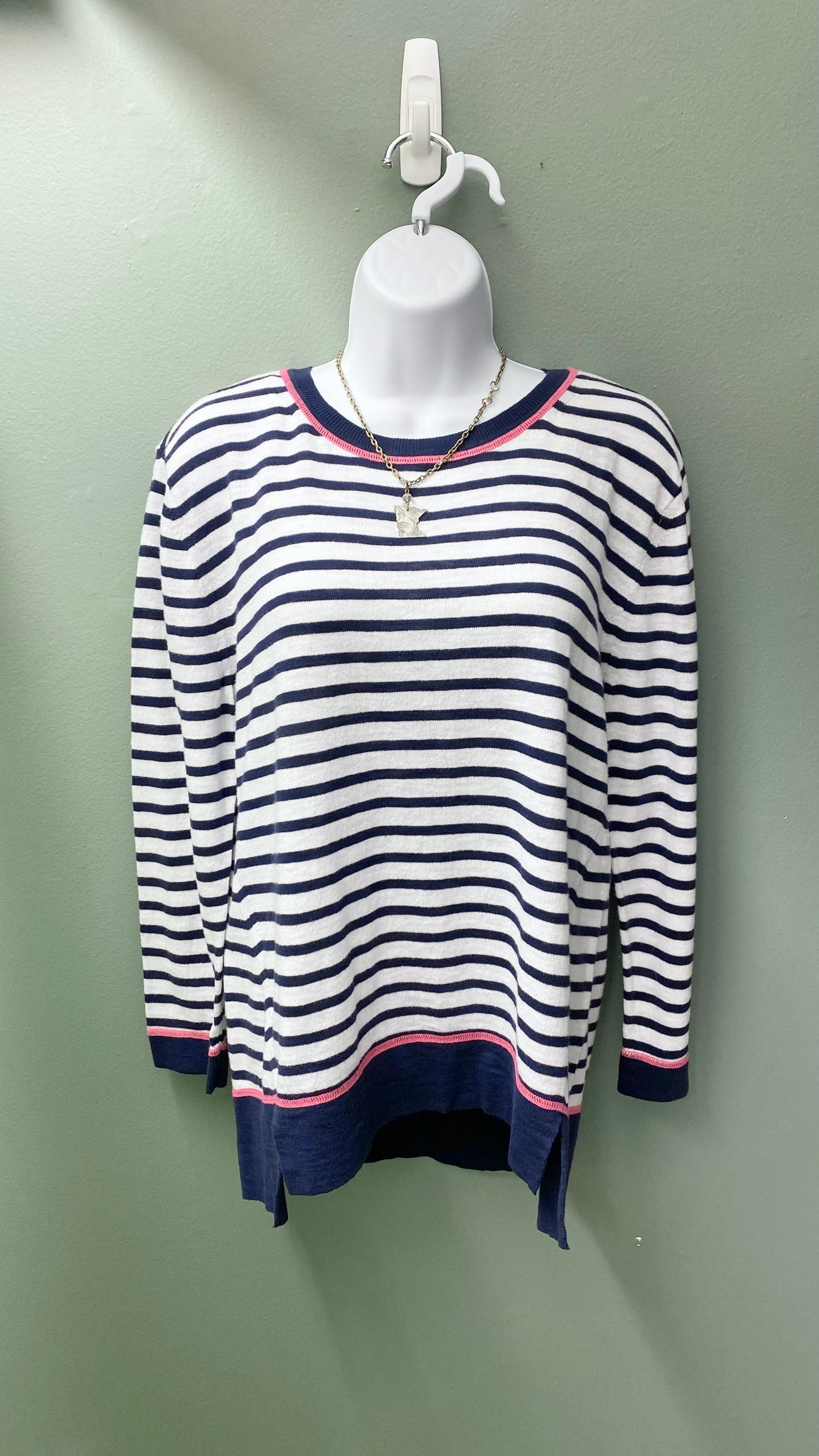 Clearance - Charlie B Crew Neck Anchor-Detailed