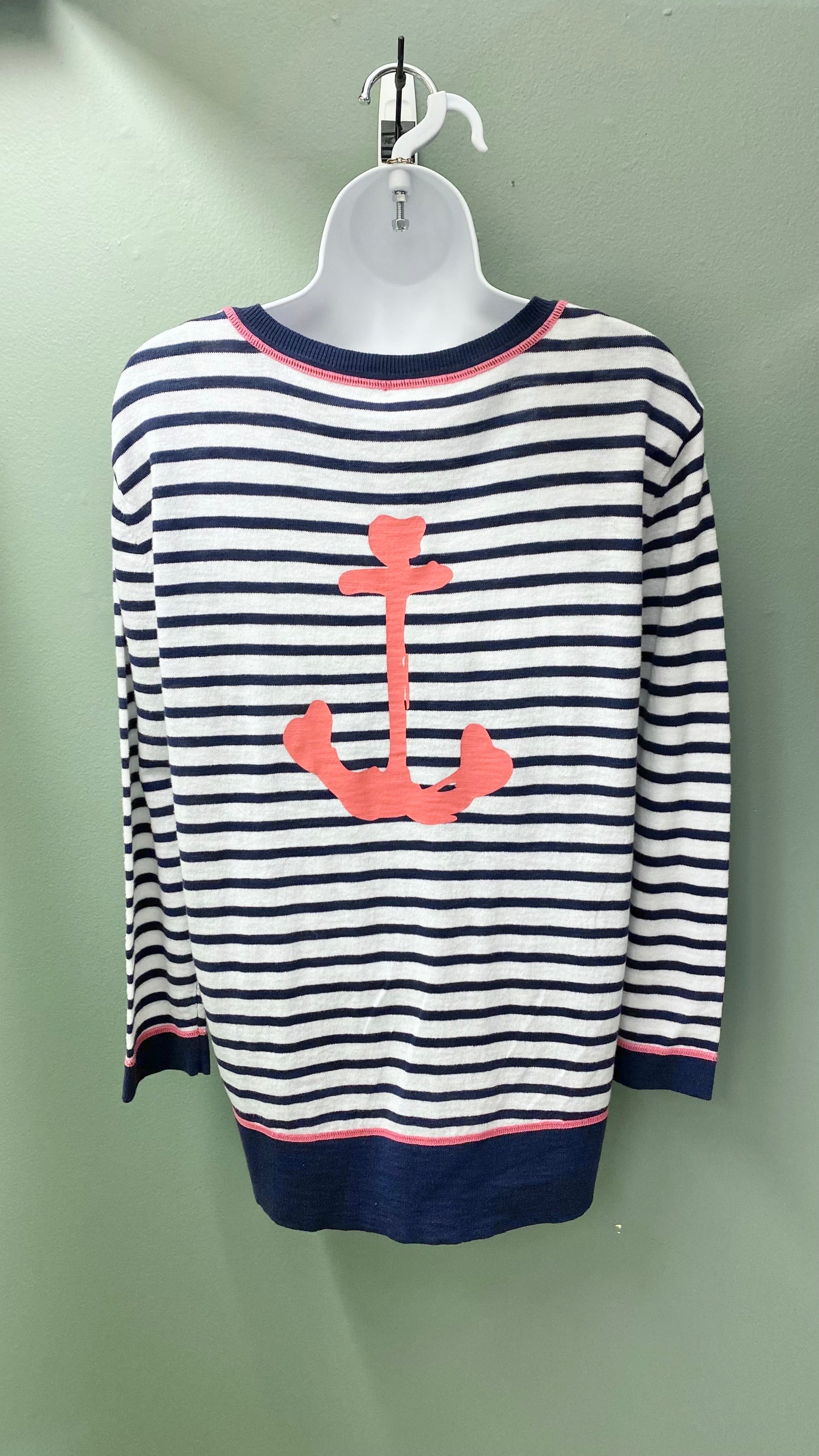 Clearance - Charlie B Crew Neck Anchor-Detailed