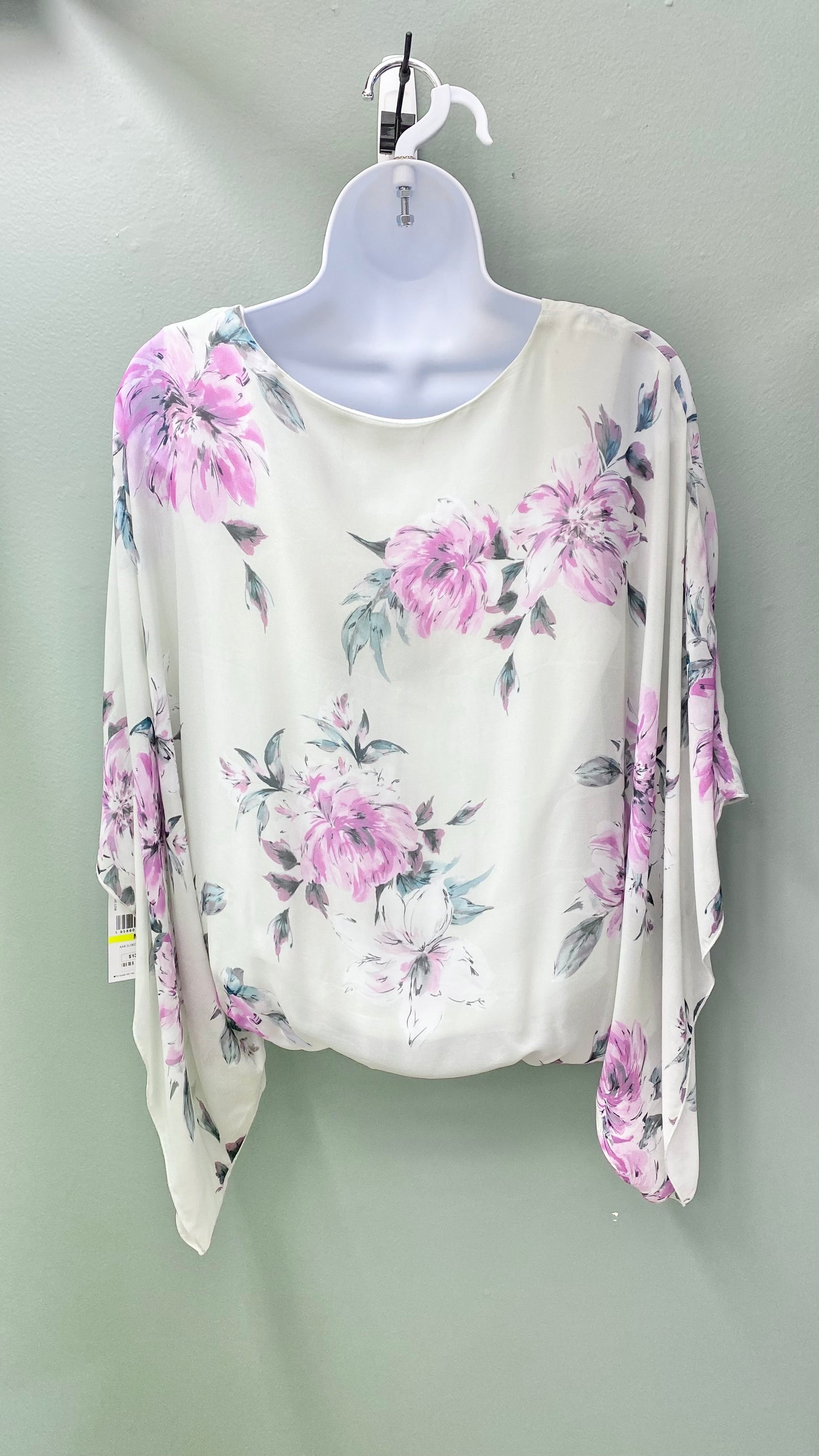 Karen Kane Butterfly Sleeve Floral Top