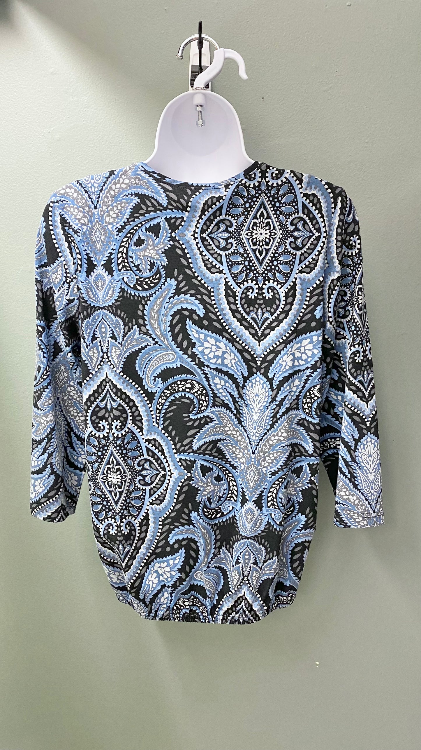 Sunday 3/4 Sleeve Paisley Top