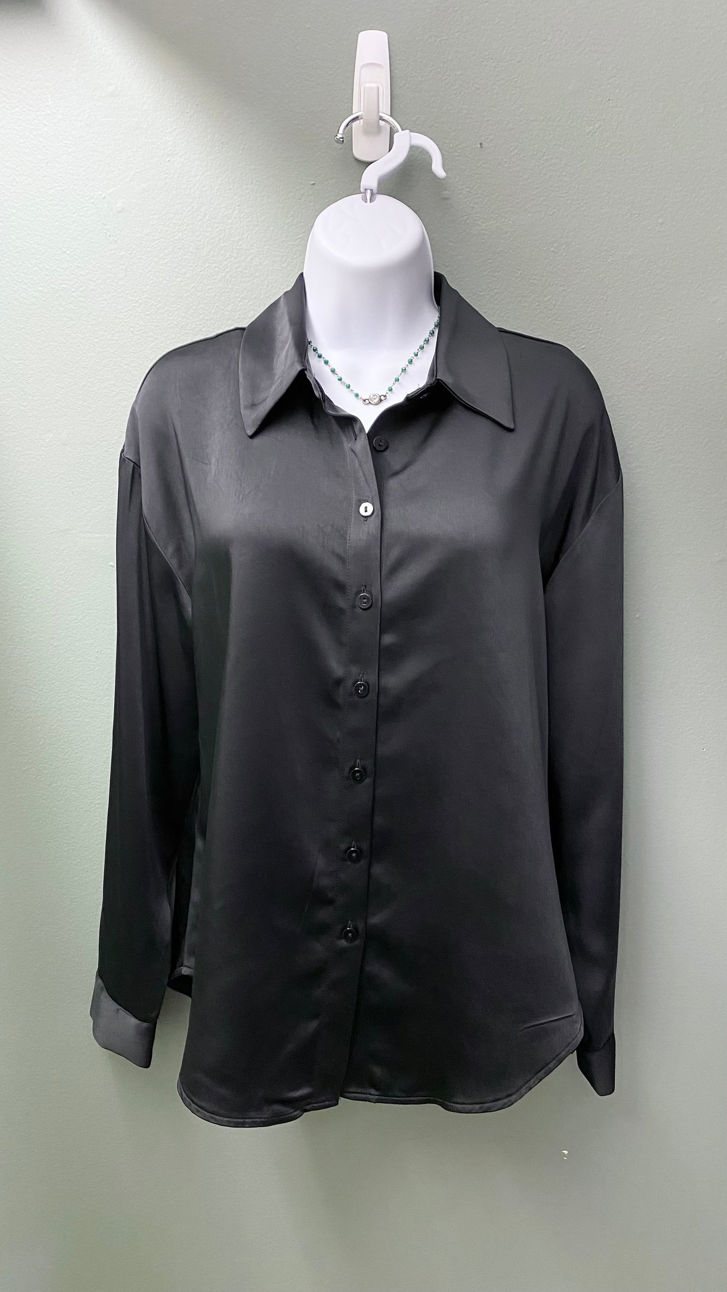 Charlie B Satin Top (Black or White)