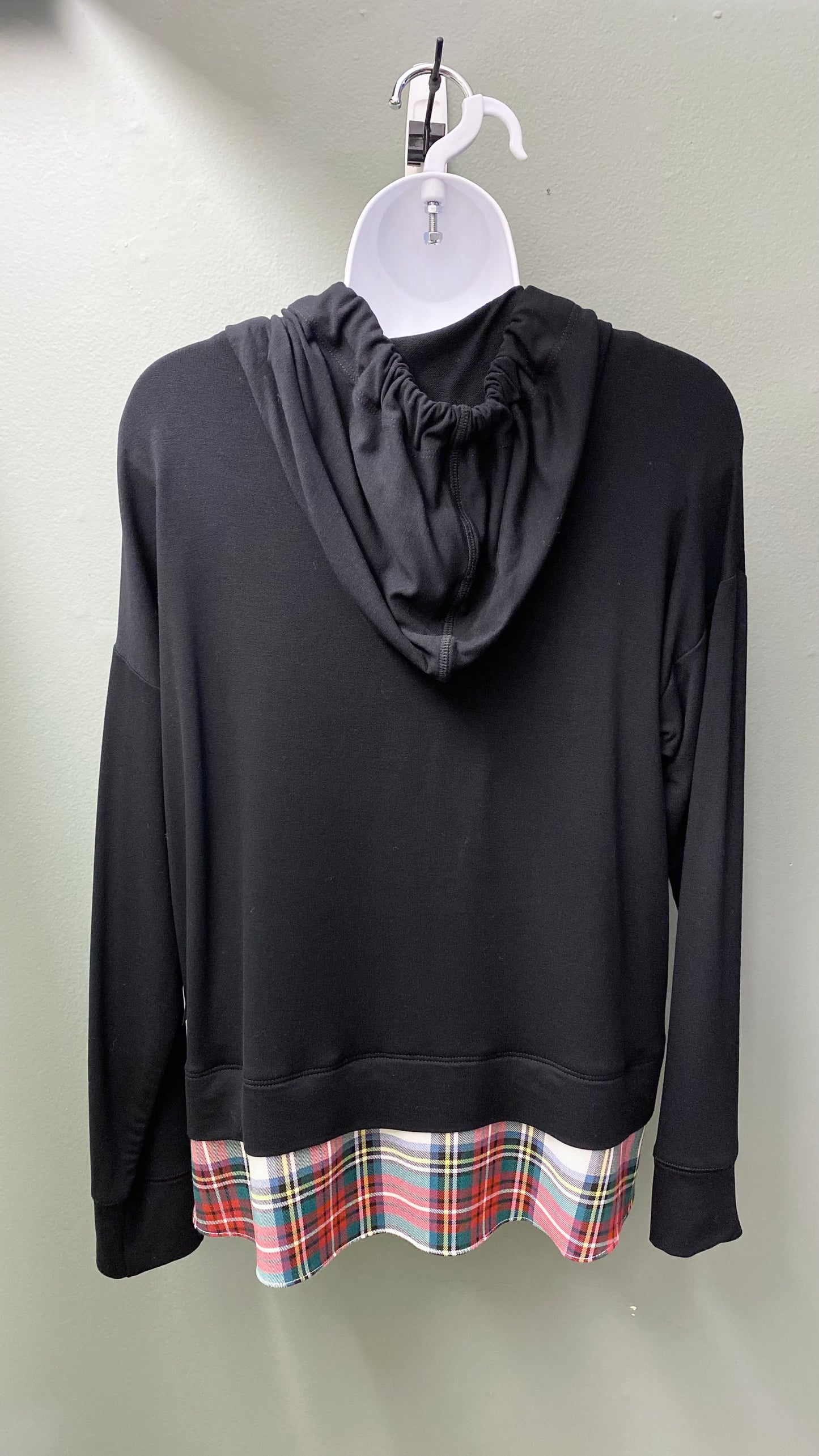 Karen Kane Hooded Contrast Top
