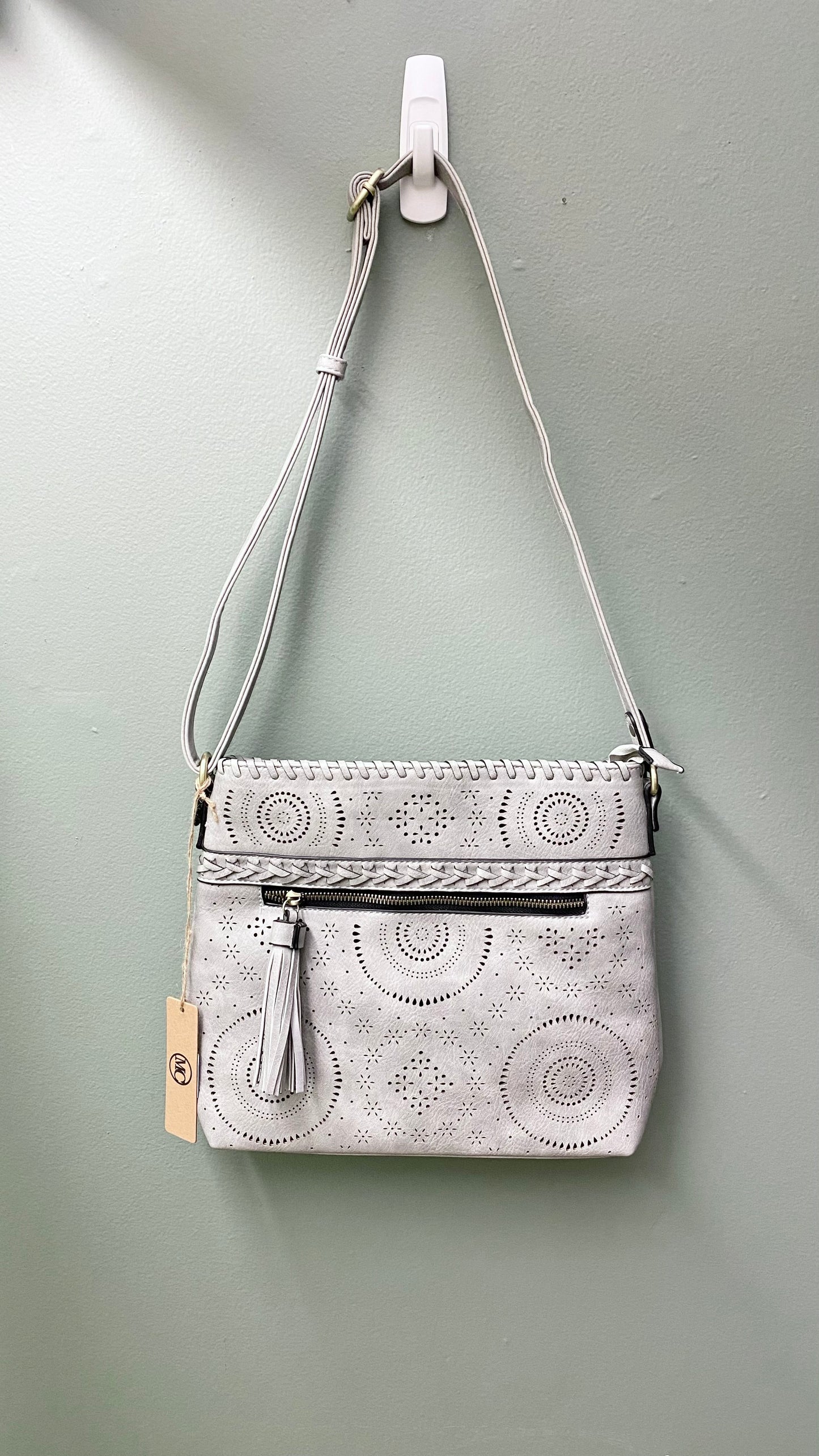 MC Cutout Faux Leather Crossbody Bag (3 colors)
