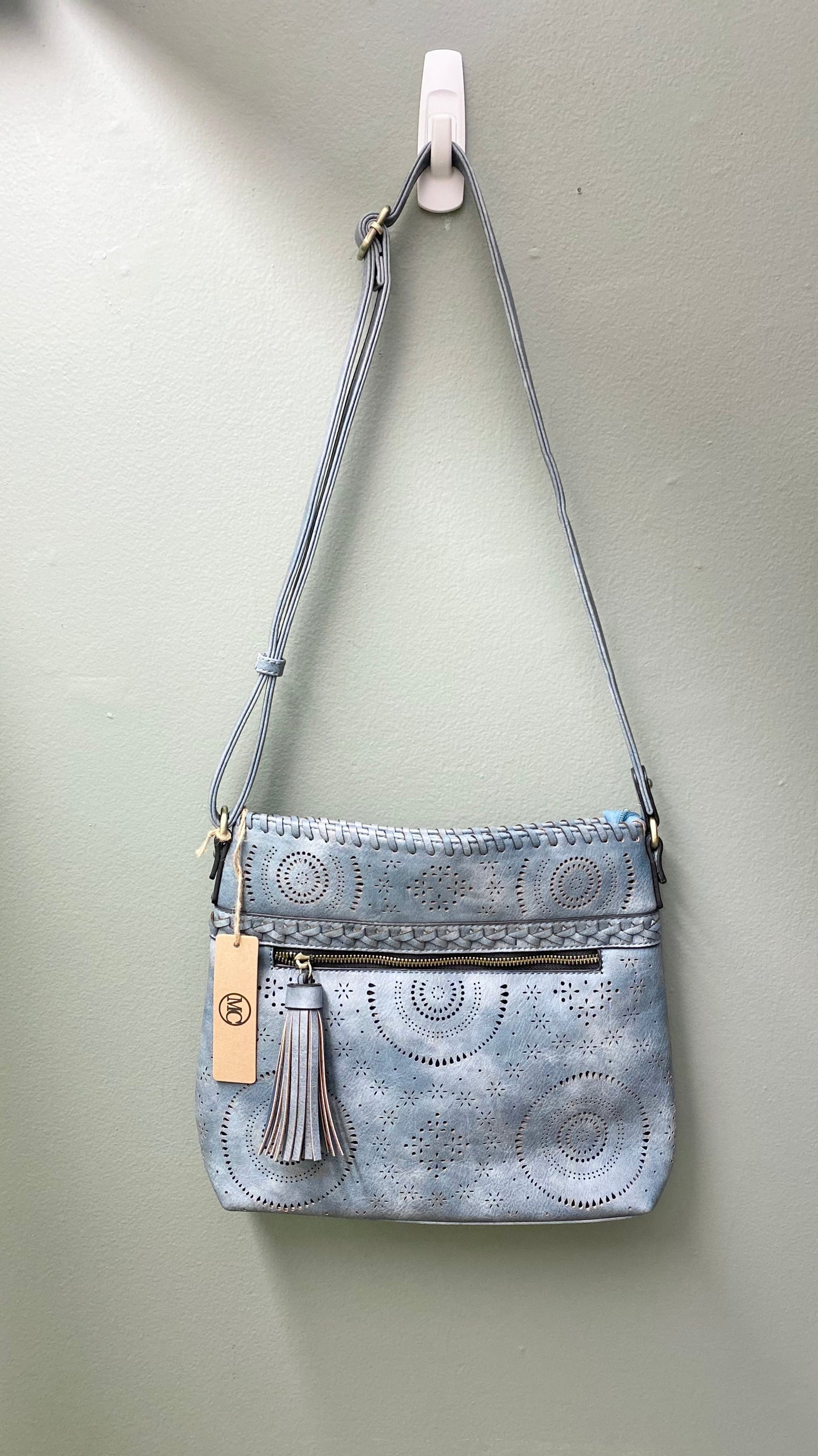 MC Cutout Faux Leather Crossbody Bag (3 colors)
