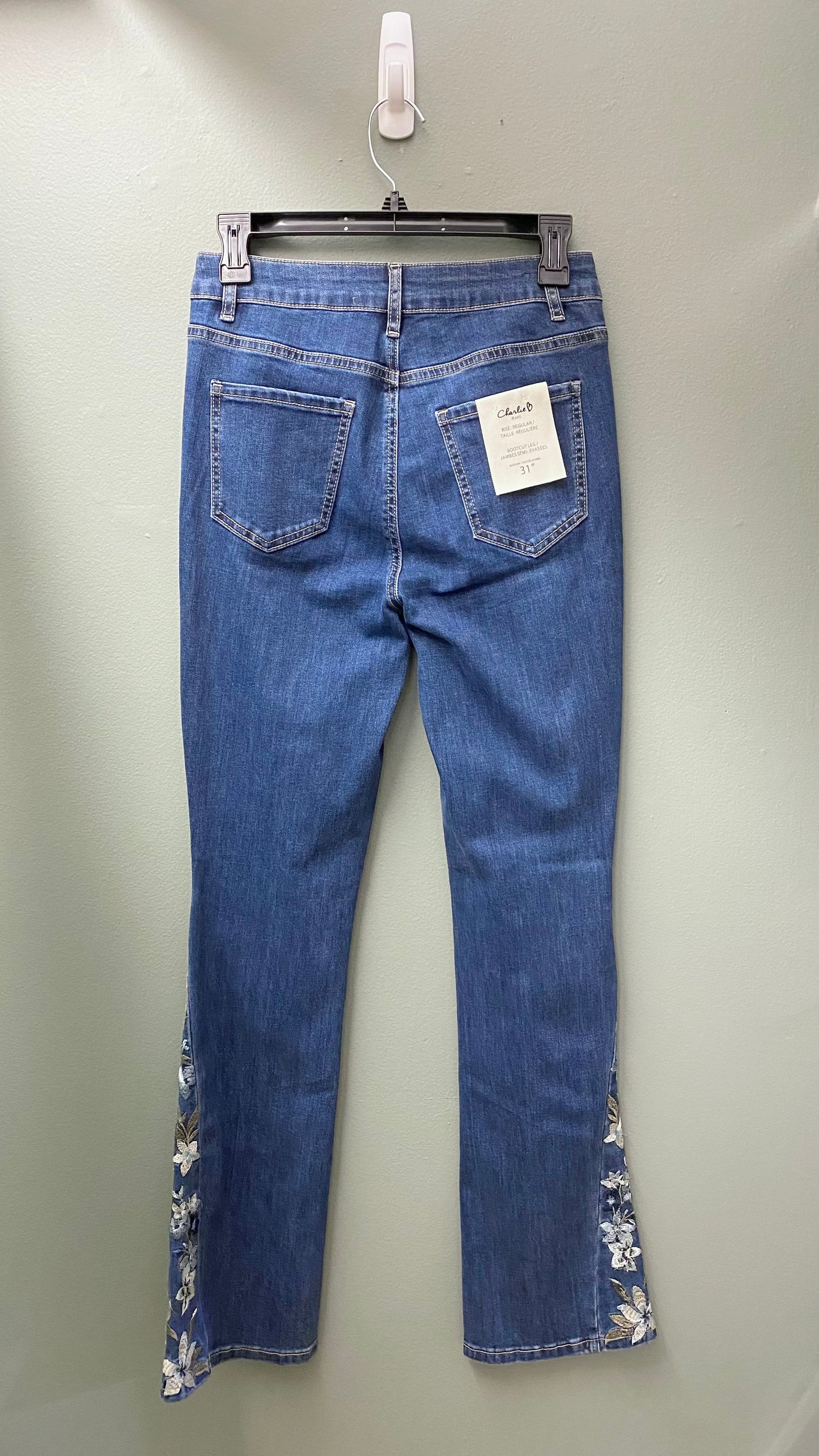 Charlie B Beaded Embroidered Jean