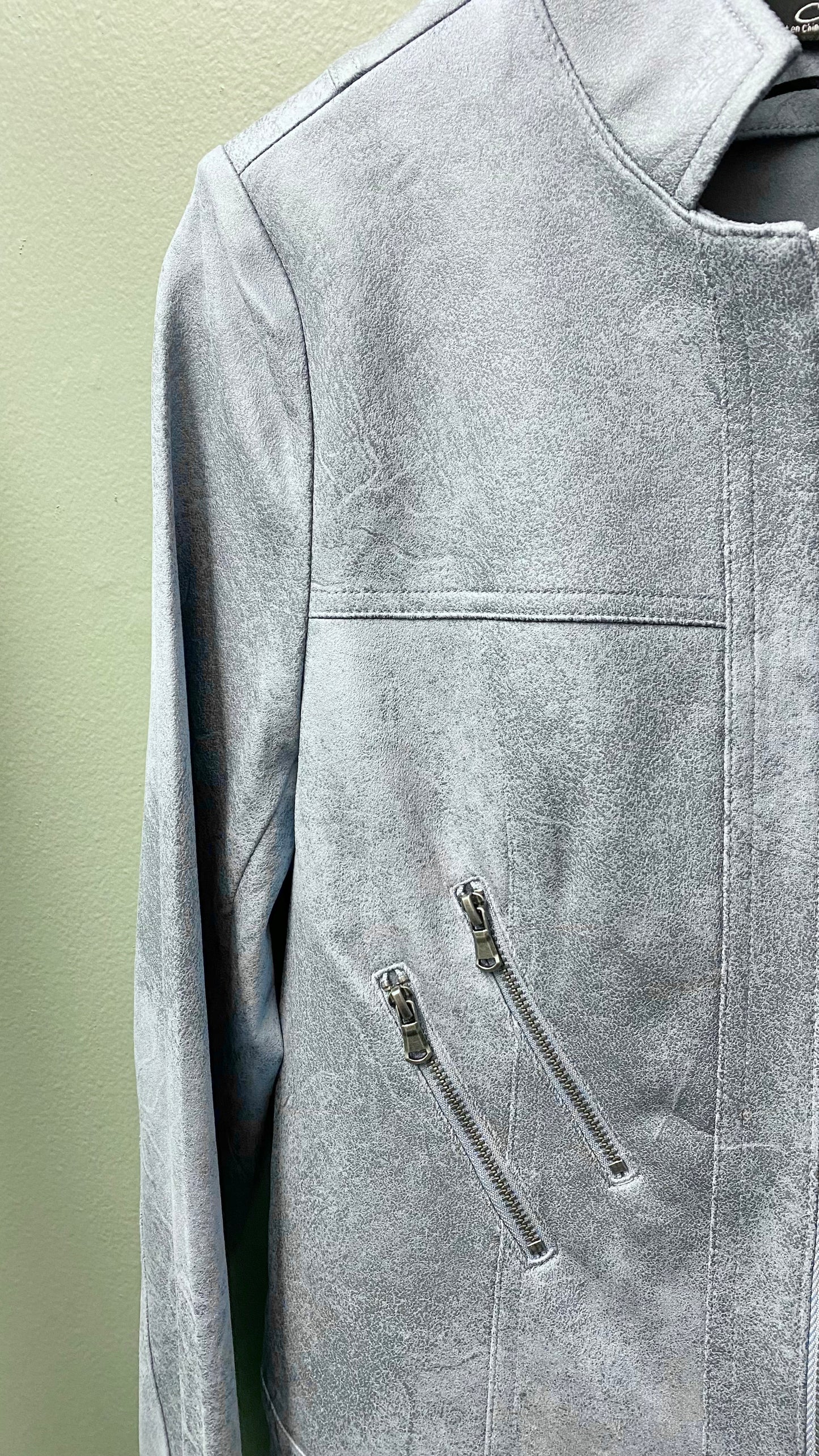 Charlie B Faux Leather Jacket with Zipper