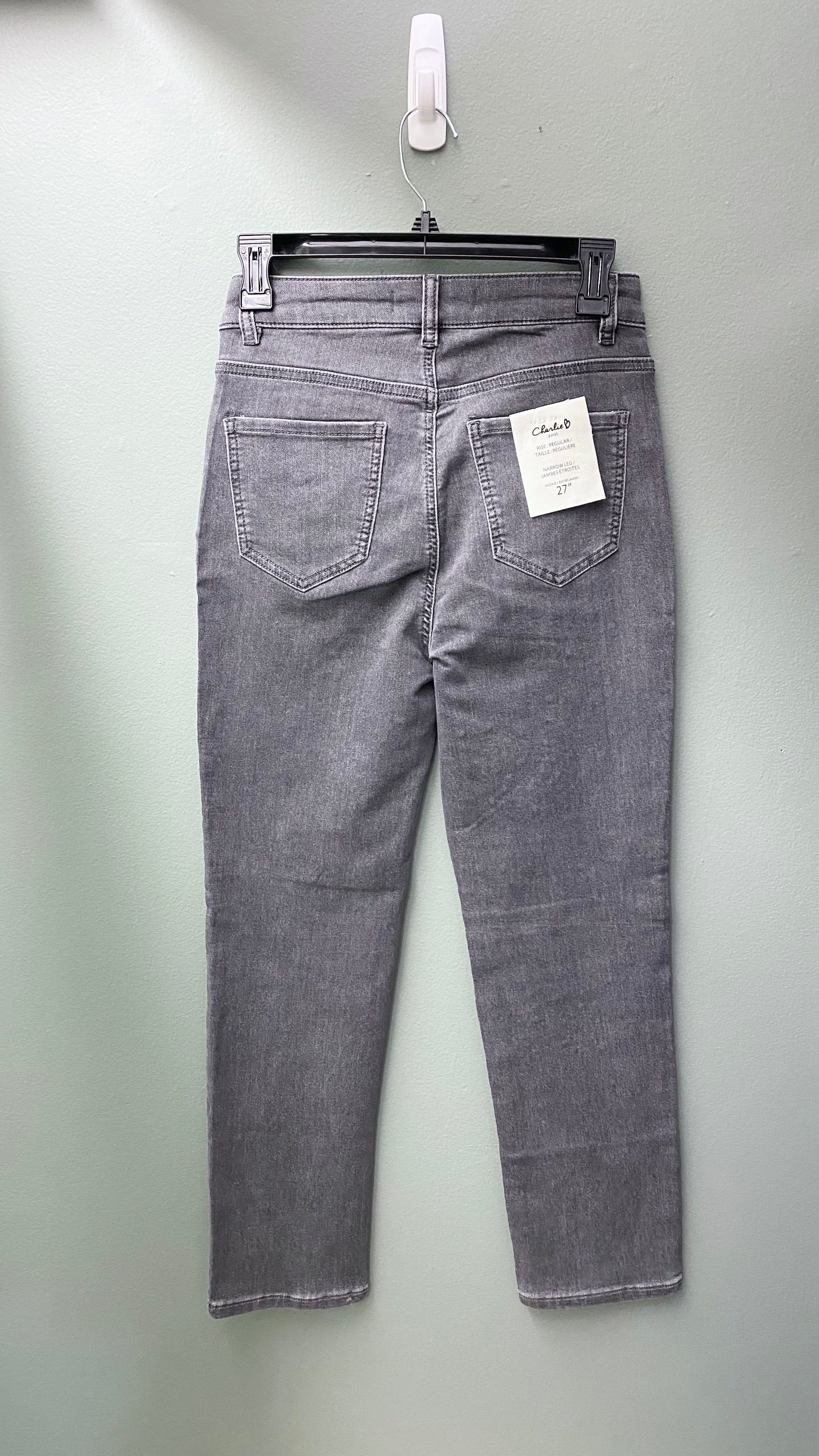 Charlie B Denim All Over Studded Pant