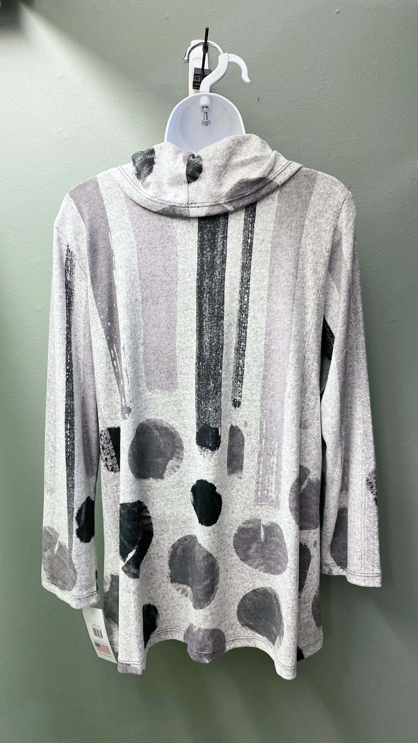 Jess & Jane Grey Cowl Neck Top
