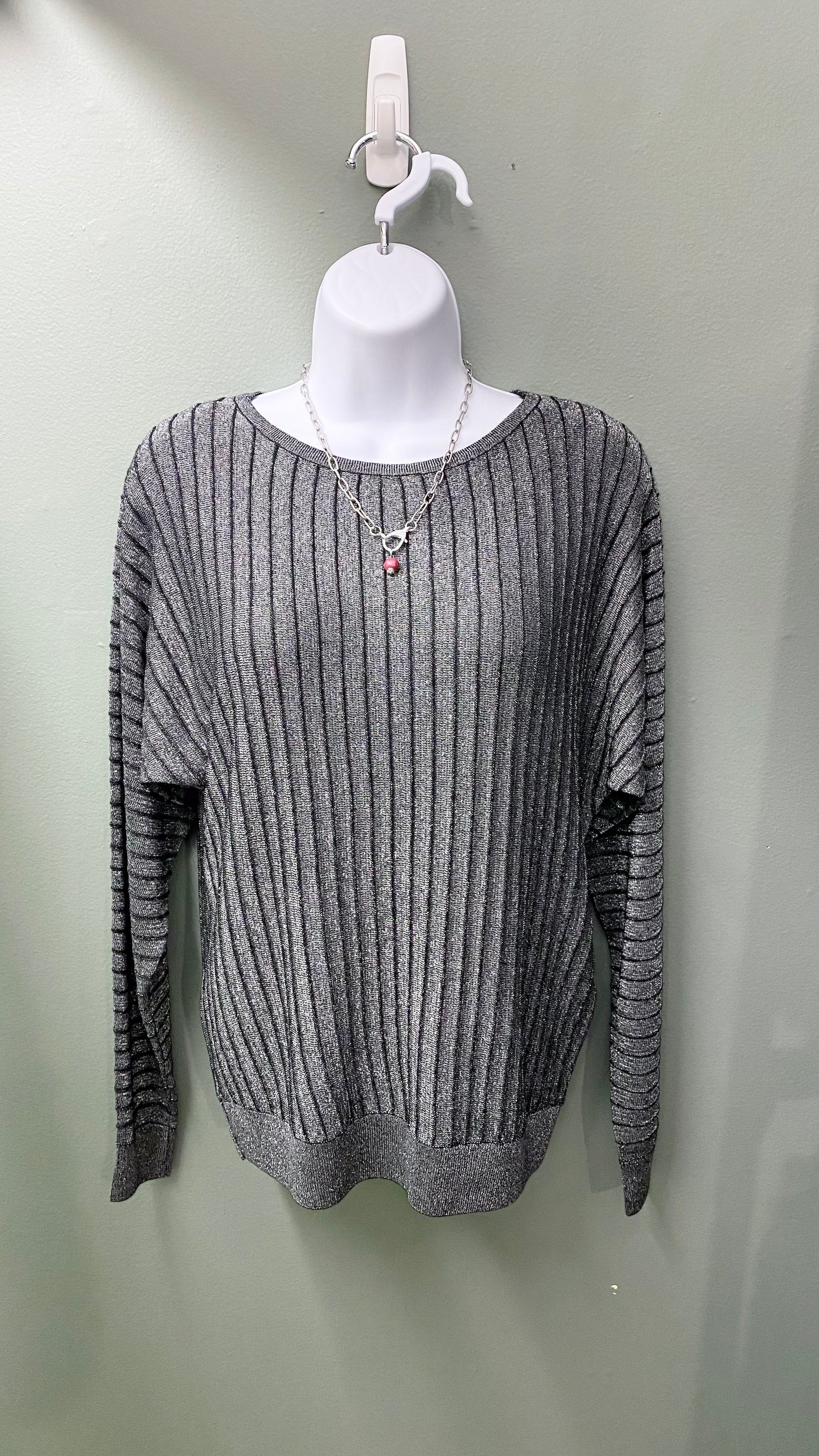 Soya Concept Metallic Knit Top