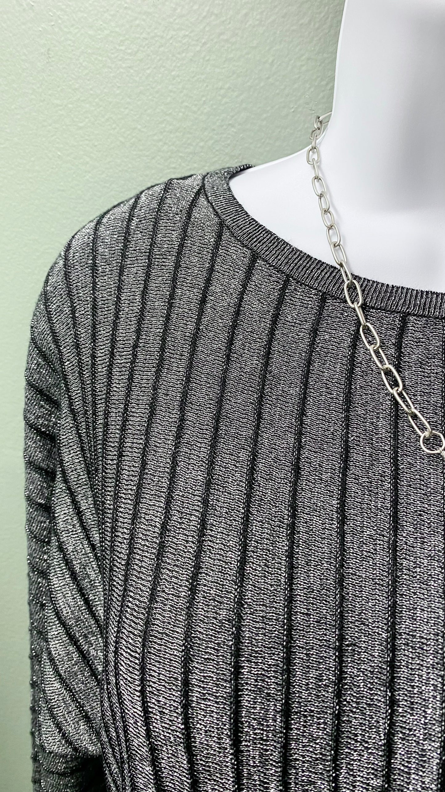 Soya Concept Metallic Knit Top