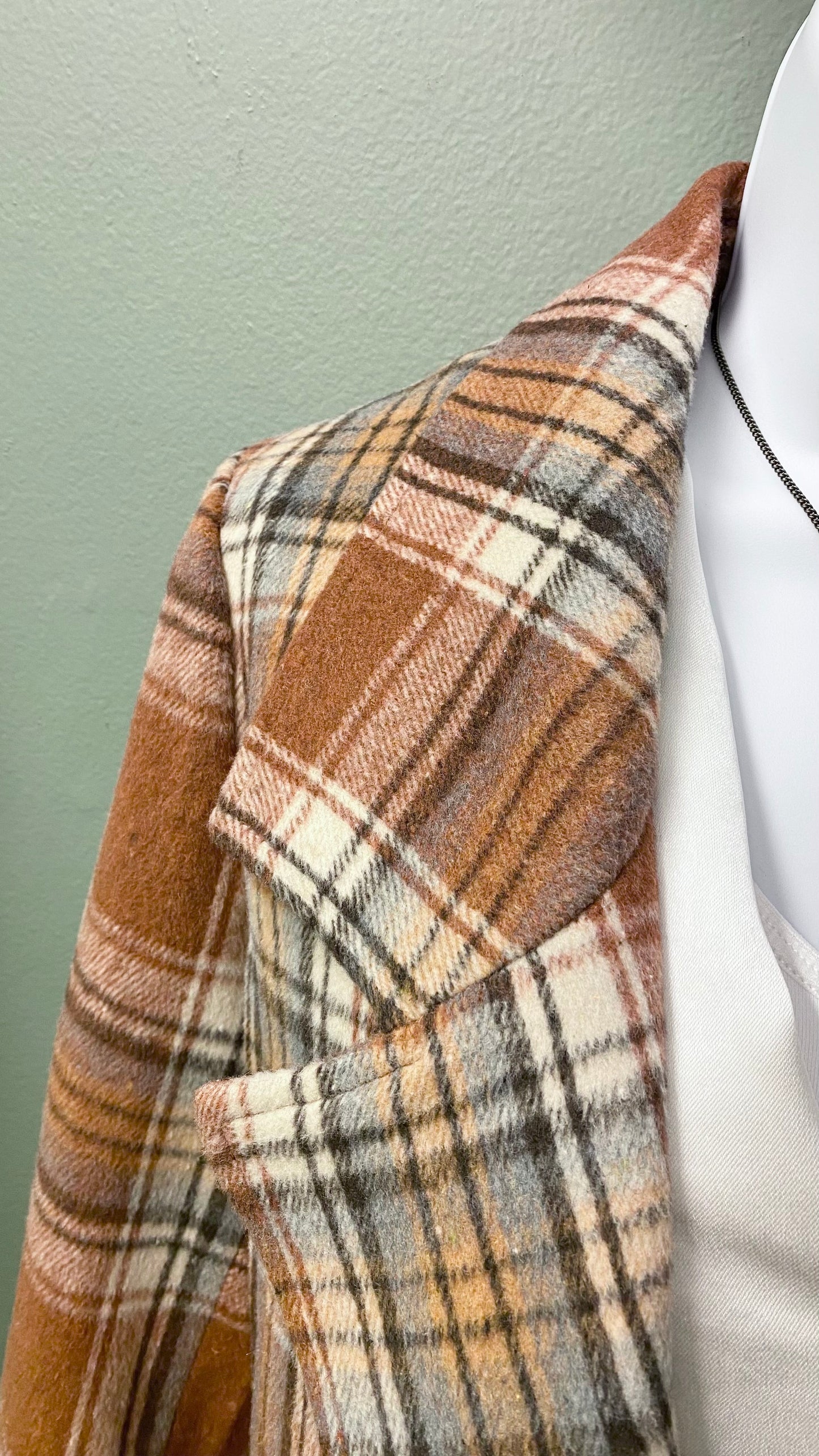 Multiples Plaid Jacket