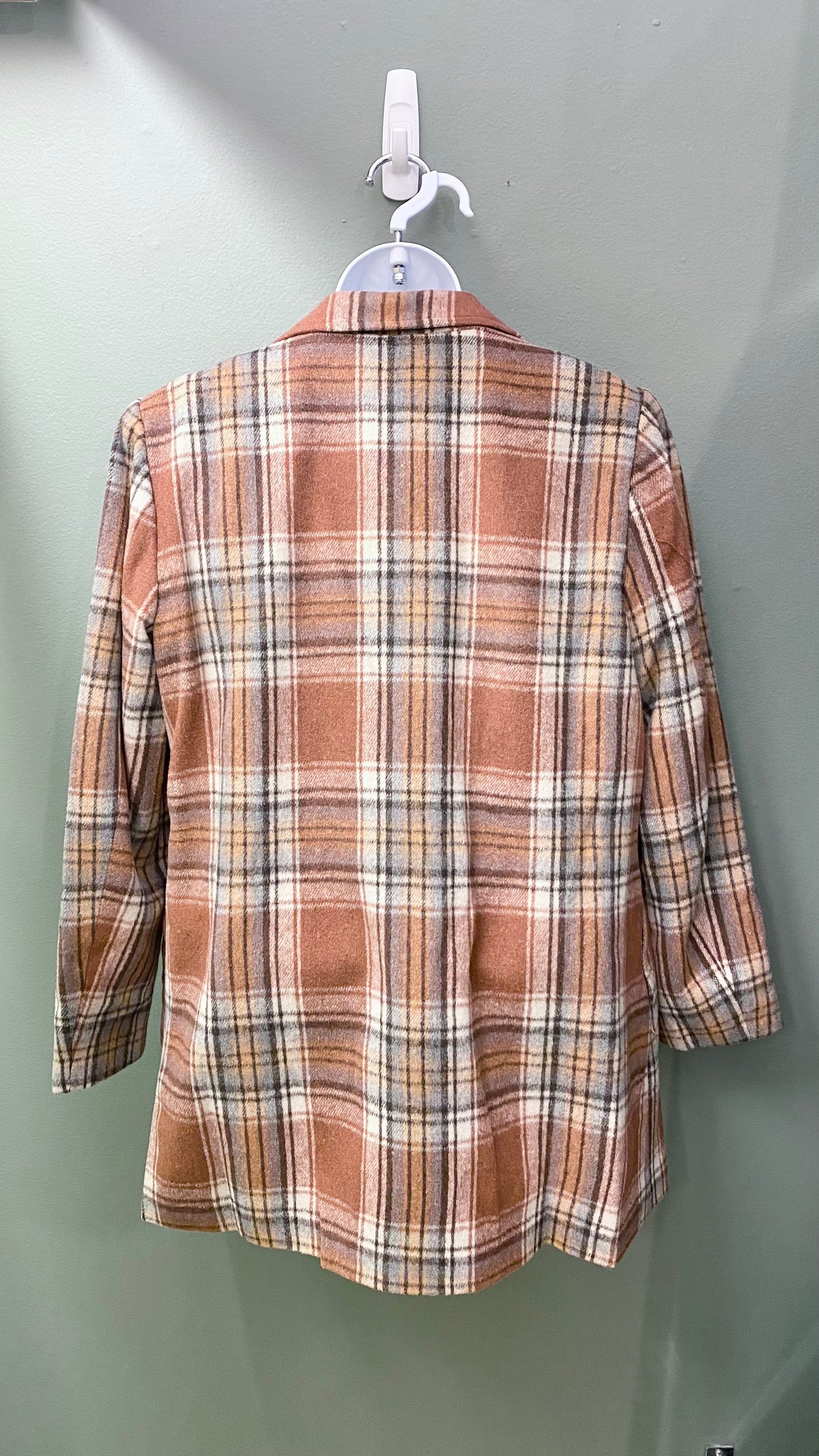 Multiples Plaid Jacket