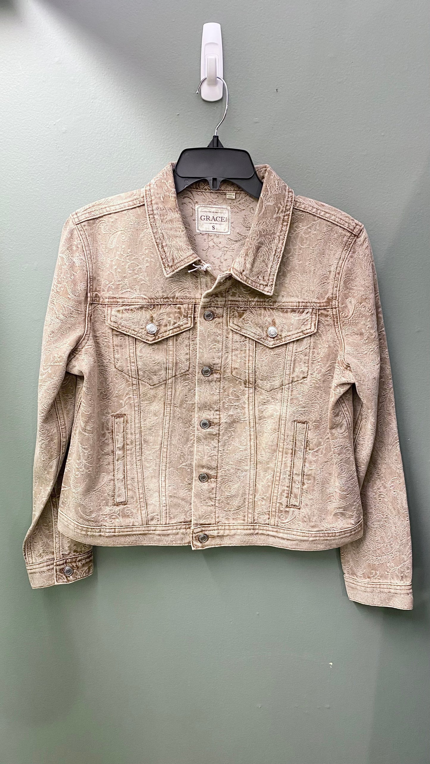 Grace Print Jean Jacket