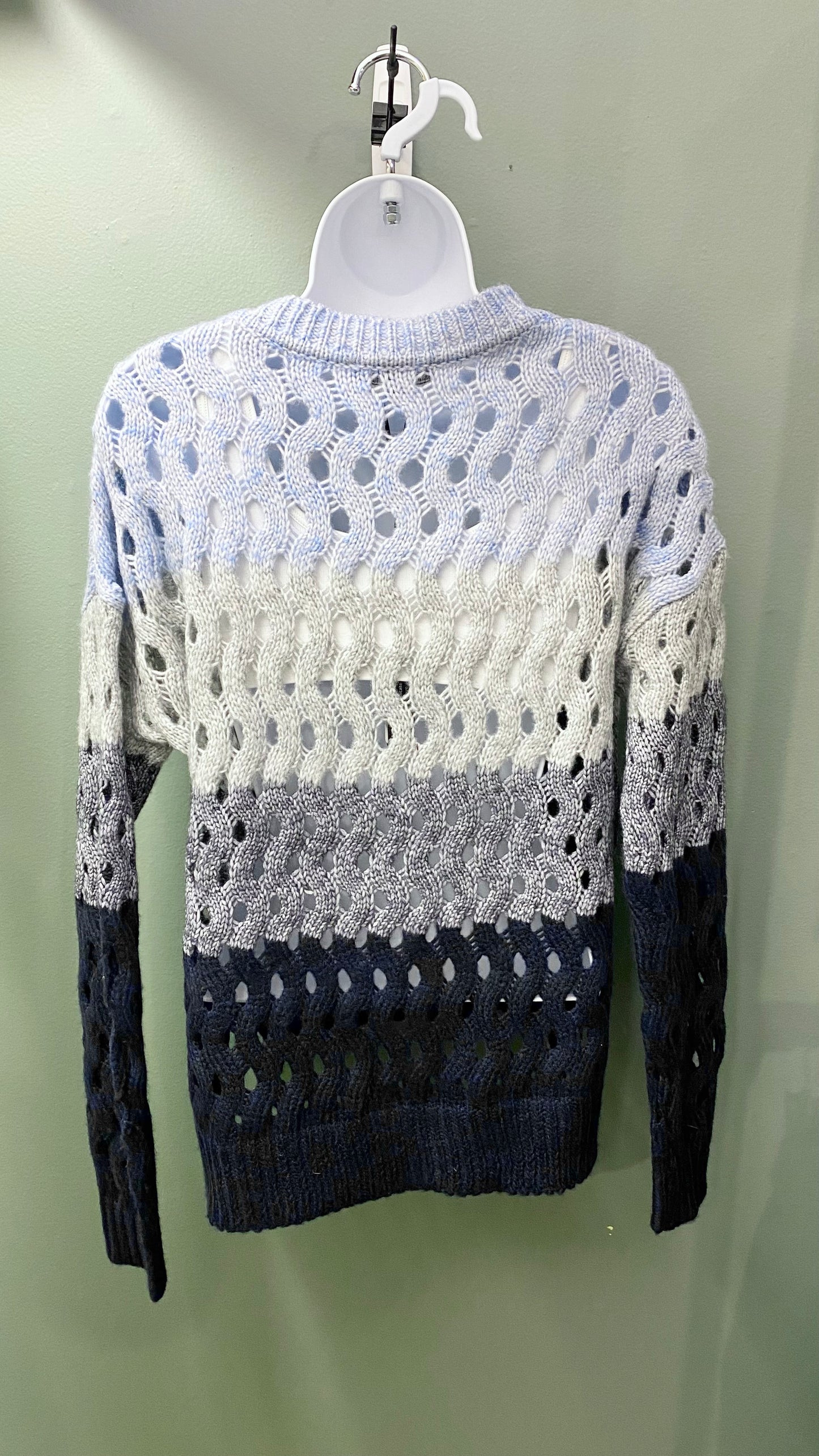 Clearance - Charlie B Open Weave Blue