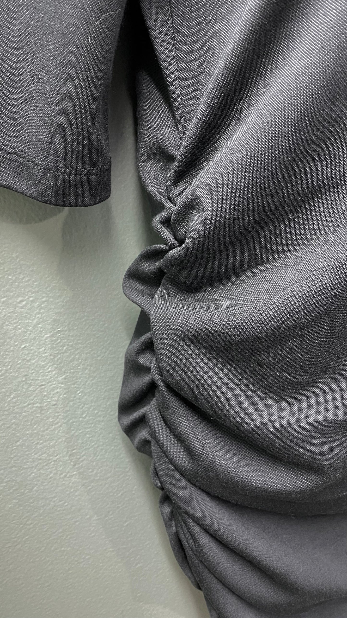 Soya Concept Black Ruched Sides Top