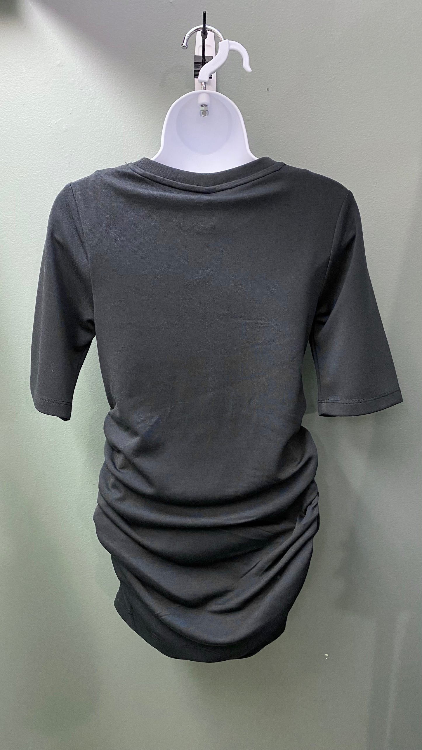 Soya Concept Black Ruched Sides Top
