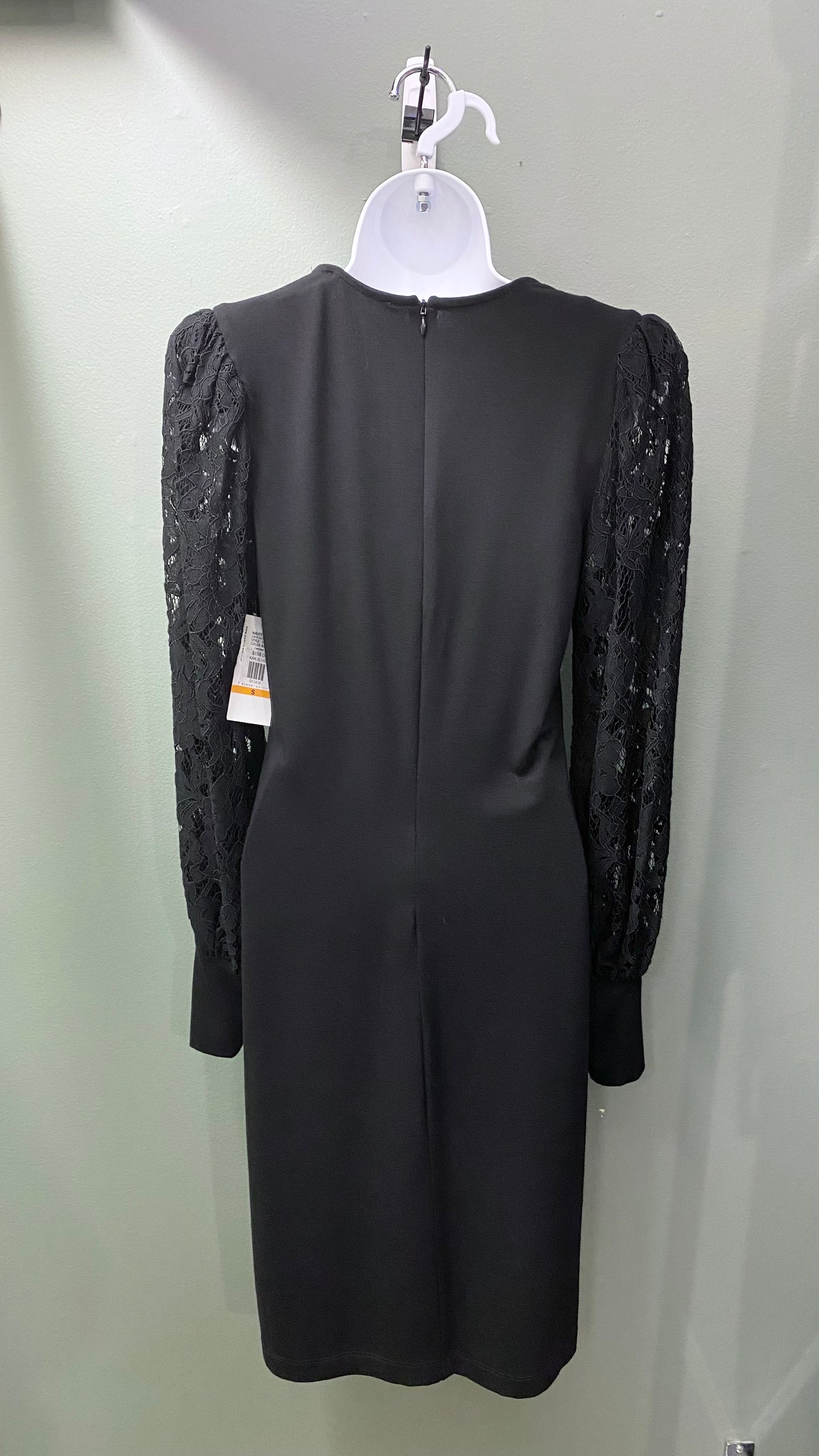 Karen Kane Black Dress with Lace Sleeve