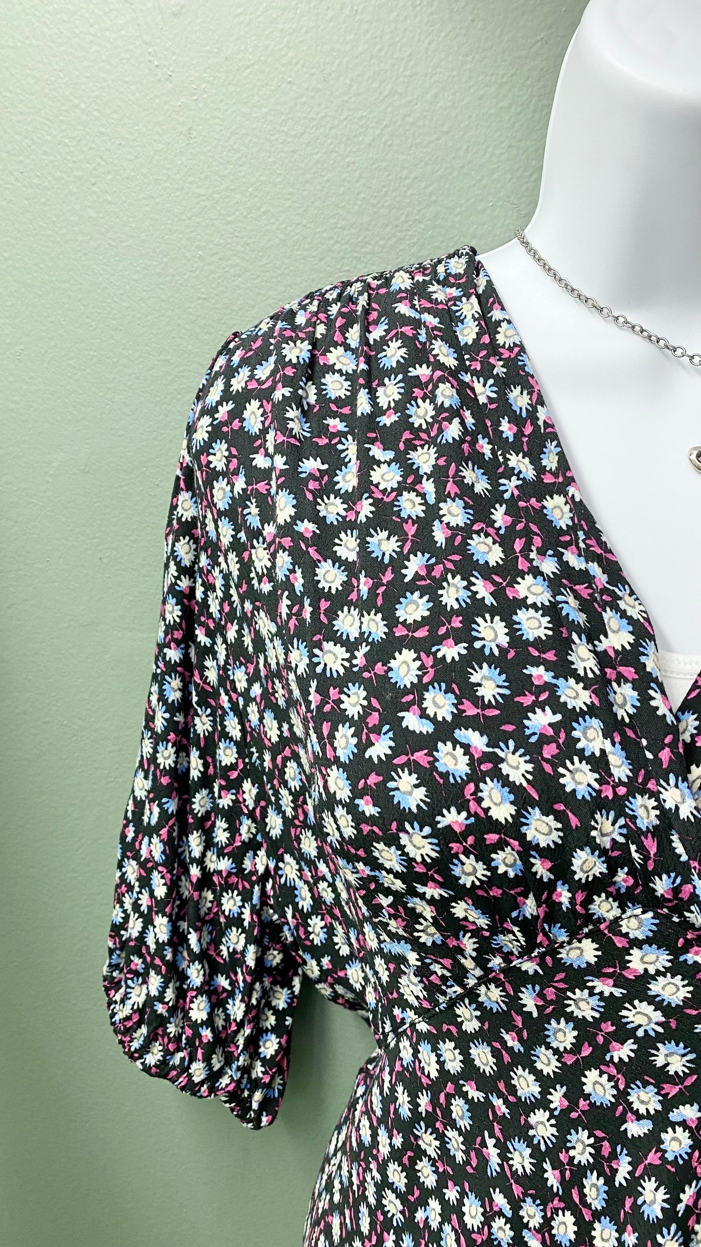 Karen Kane Puff Sleeve Maxi Dress