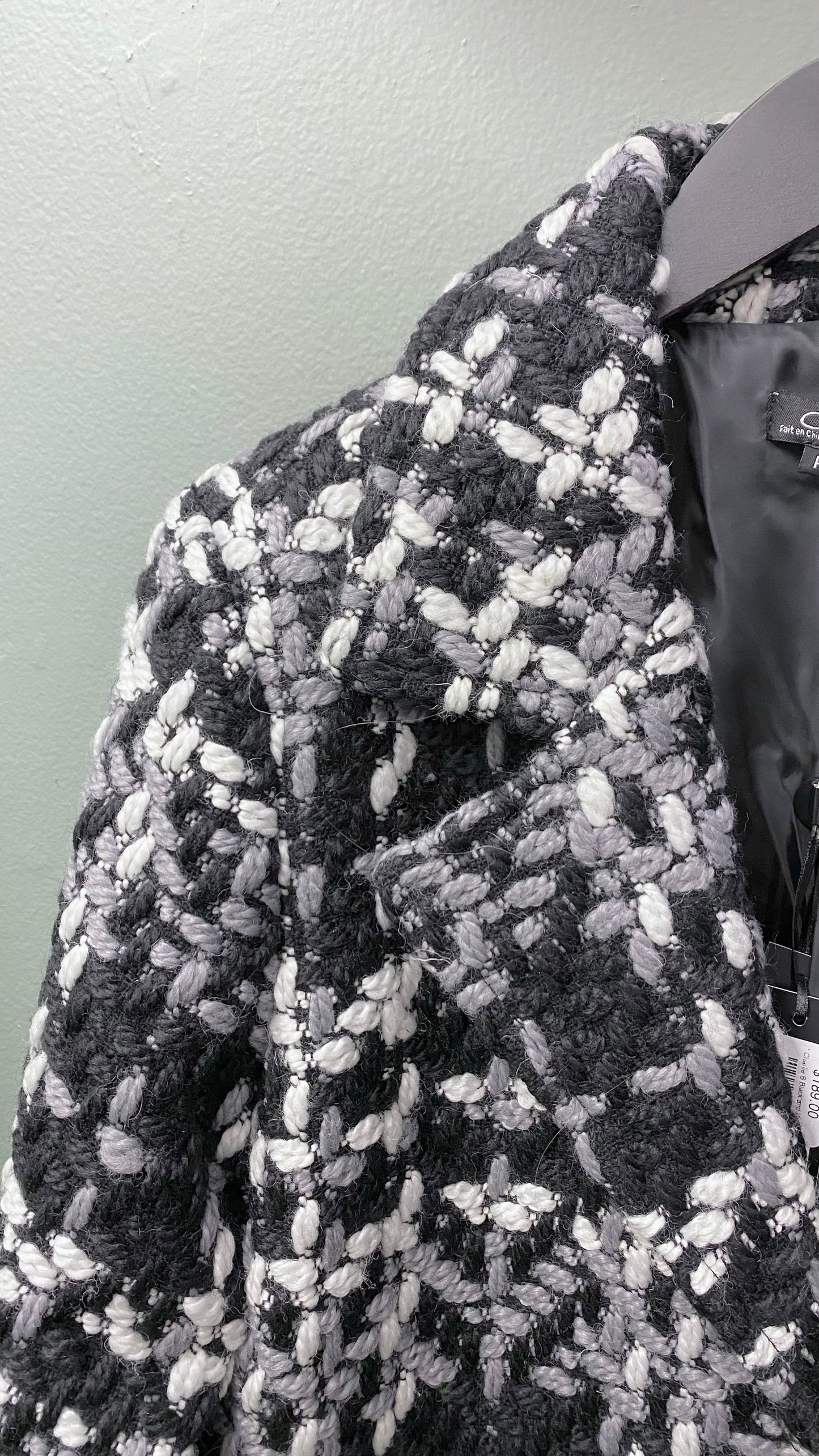 Charlie B Black and White Coat